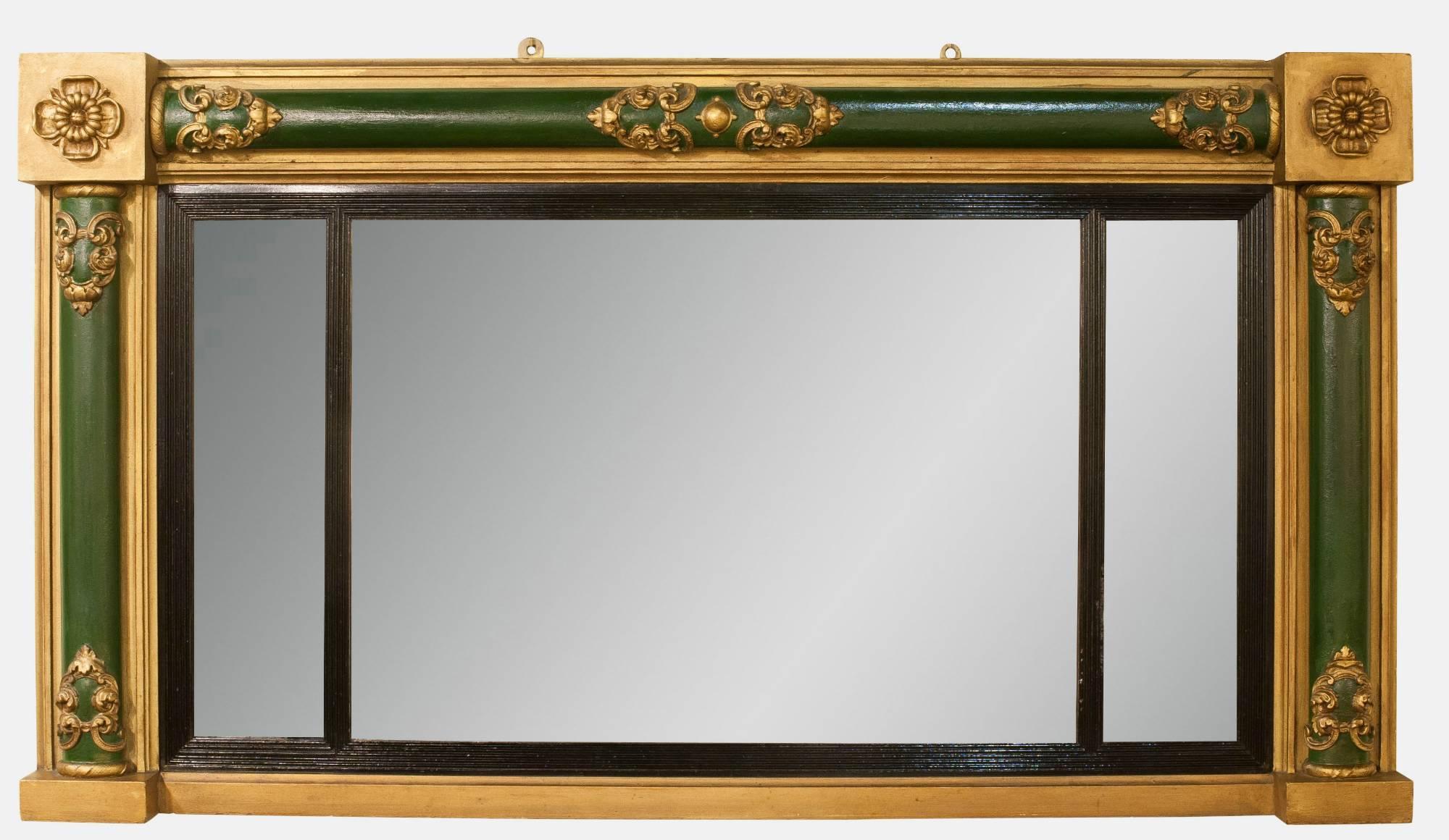 Regency Triple Plate Overmantel Mirror (1 of 1) Regency Triple Plate Overmantel Mirror (1 of 1)
