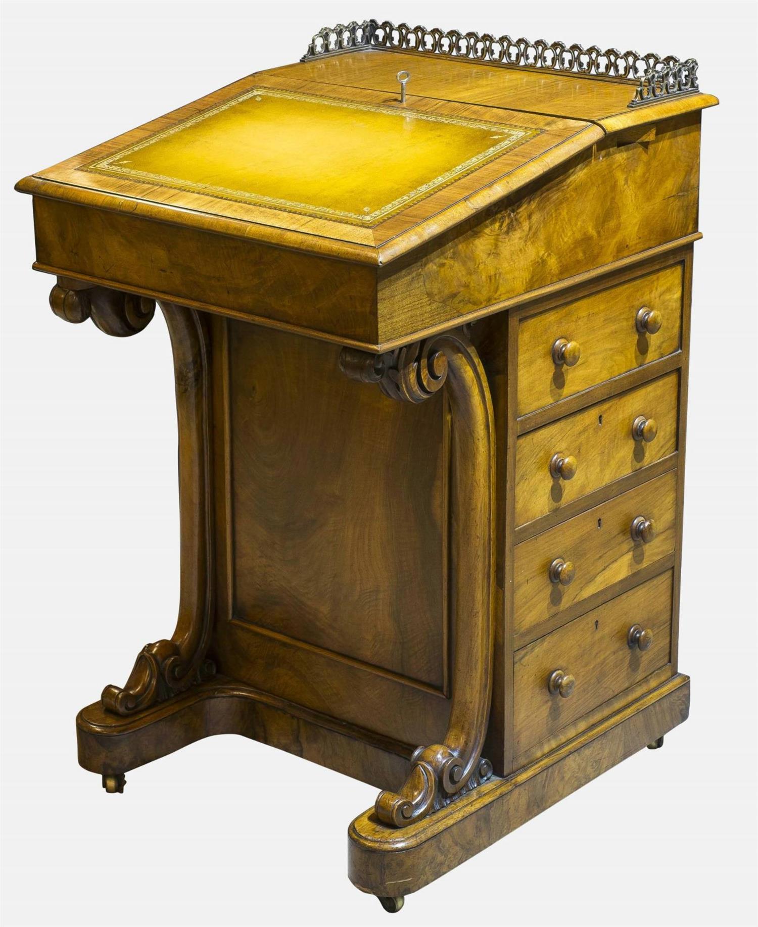 Walnut Pop-up Davenport c.1840 (1 of 1) Walnut Pop-up Davenport c.1840 (1 of 1)