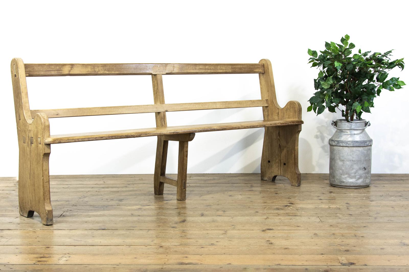 Rustic Antique Pine Pew Bench (1 of 8) Rustic Antique Pine Pew Bench (1 of 8)