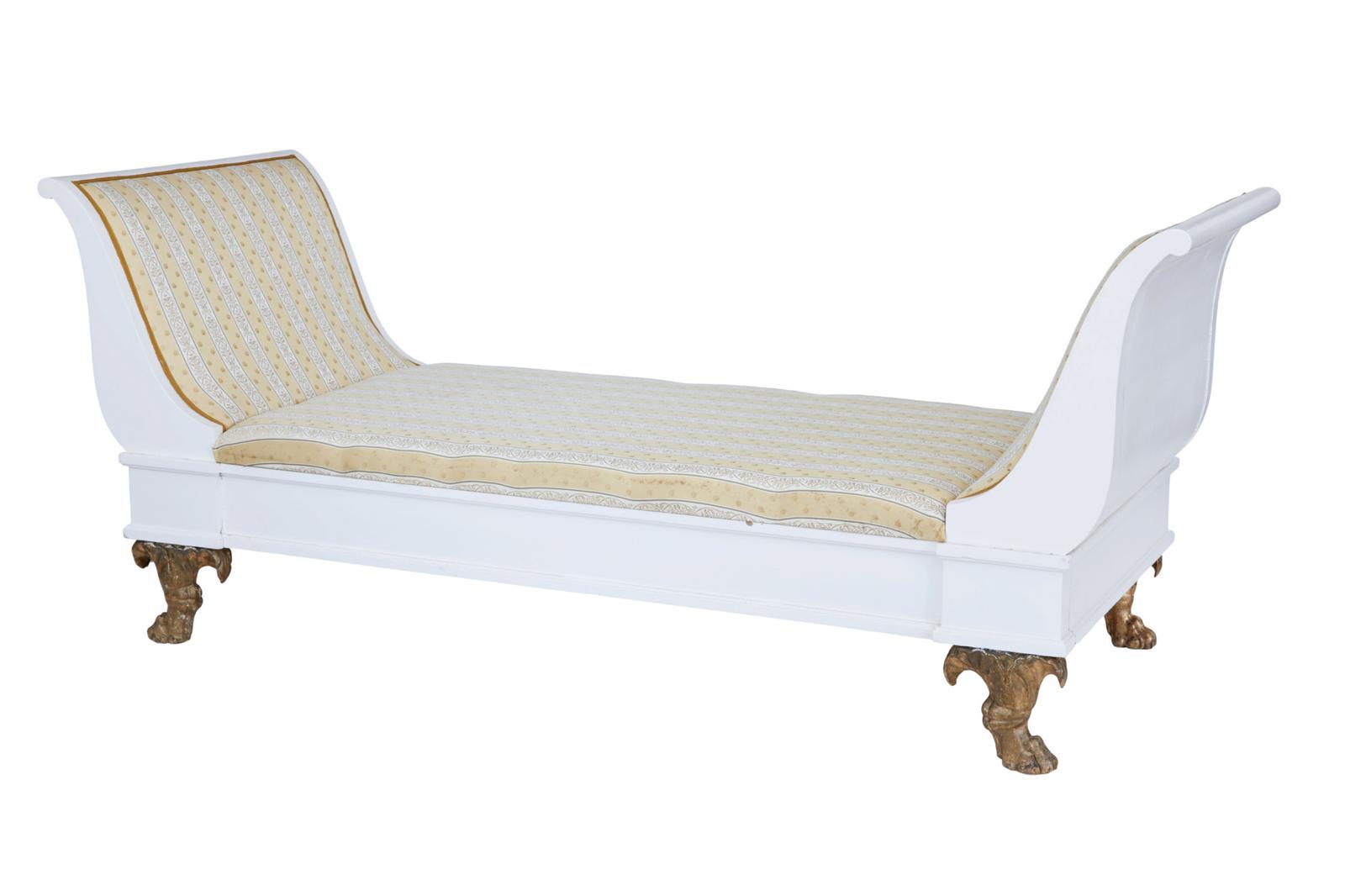 Early 20th Century Empire Revival Painted Scandinavian Day Bed (1 of 7) Early 20th Century Empire Revival Painted Scandinavian Day Bed (1 of 7)