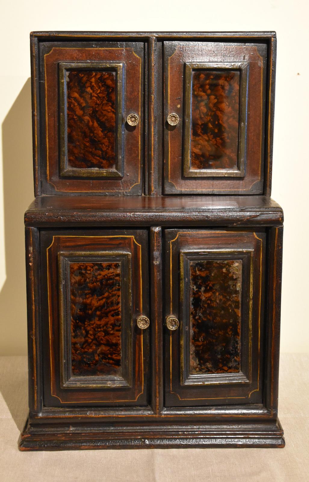 Small Painted 19th Century Smokers / Spice Cabinet (1 of 8)