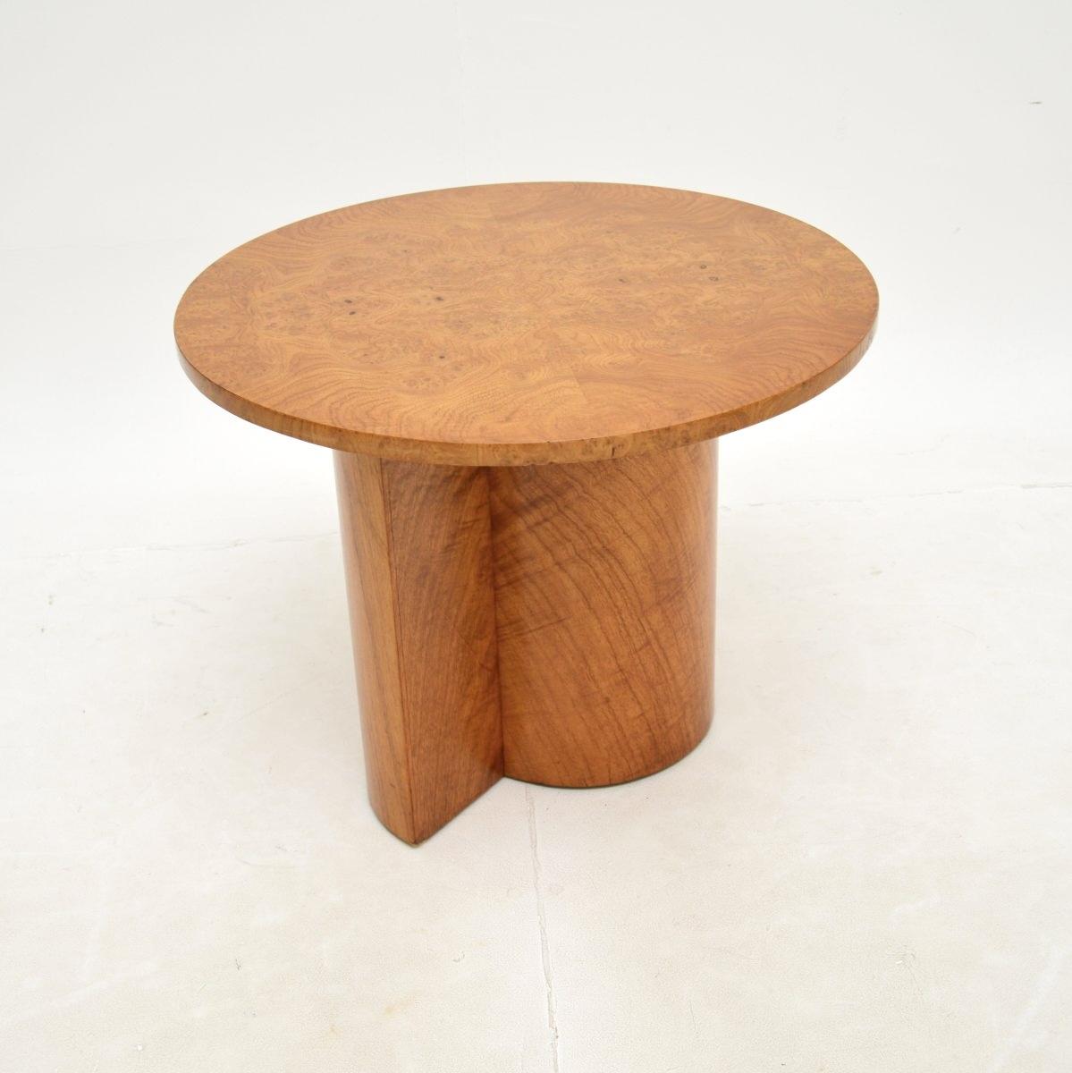 Art Deco Walnut and Elm Occasional Side / Coffee Table (1 of 8)
