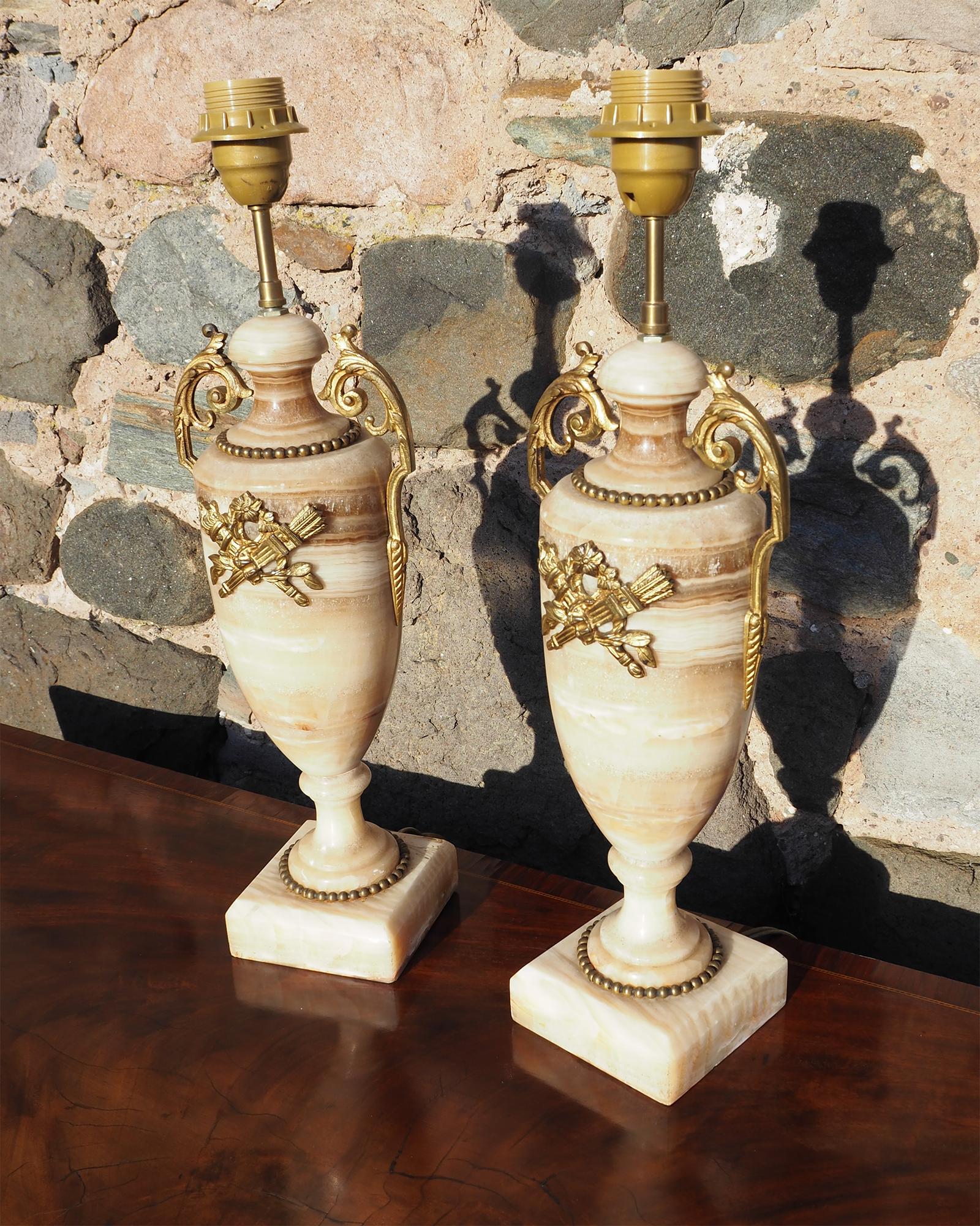 Fine Pair French Cassolette Table Lamps (1 of 6)