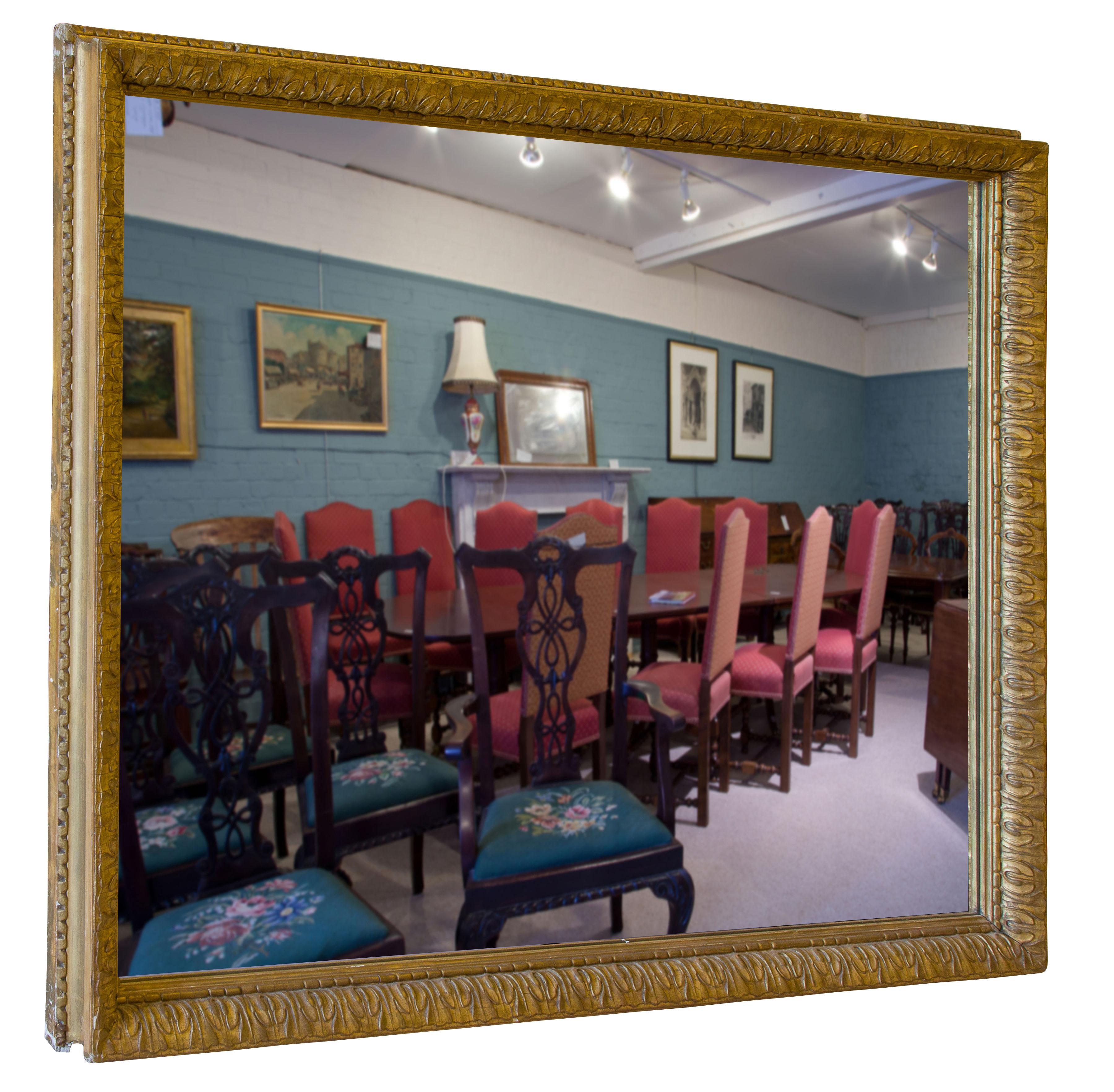 A large decorative giltwood wall mirror (1 of 1)