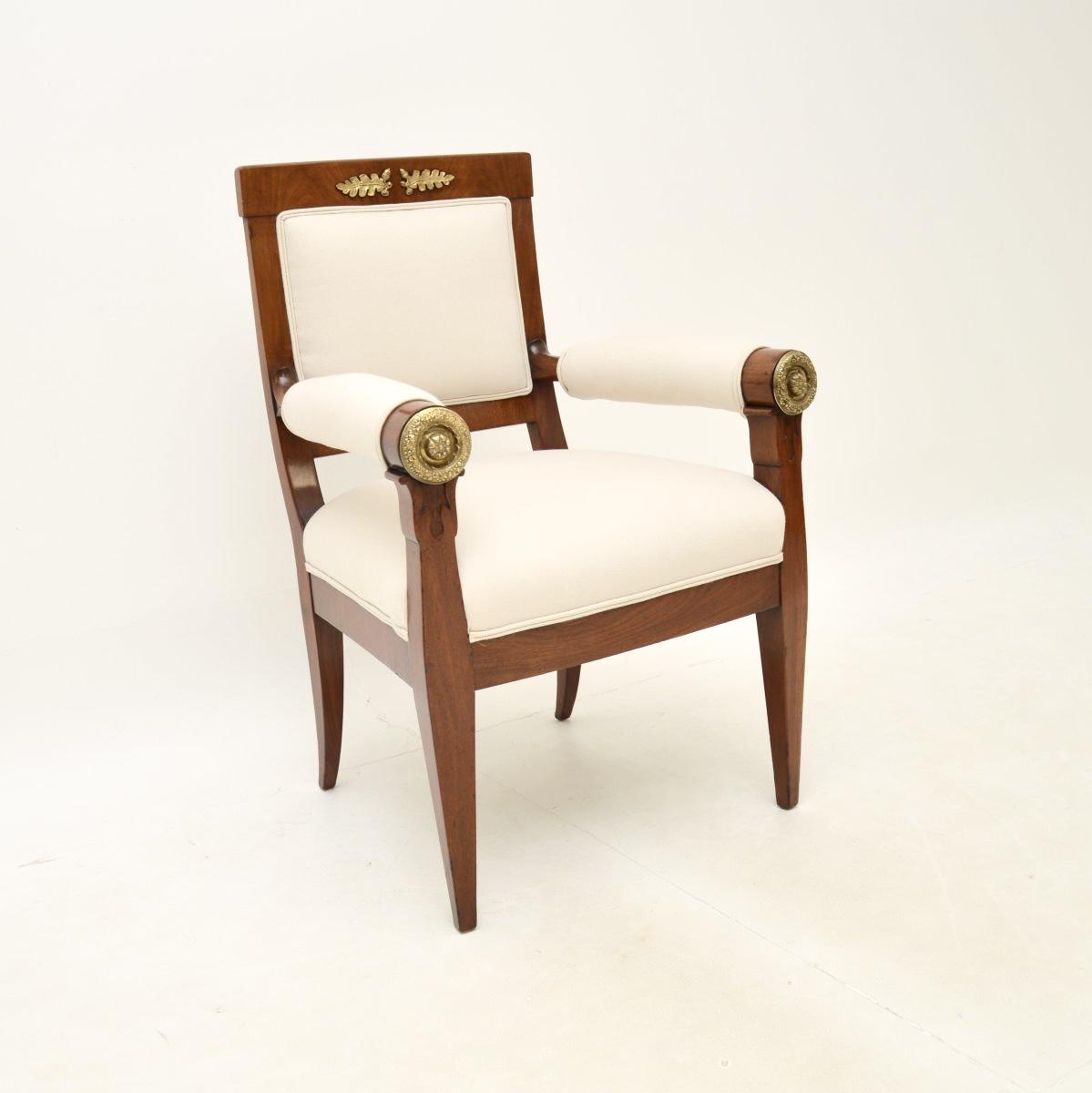 Antique Regency Period Mahogany Armchair (1 of 11)