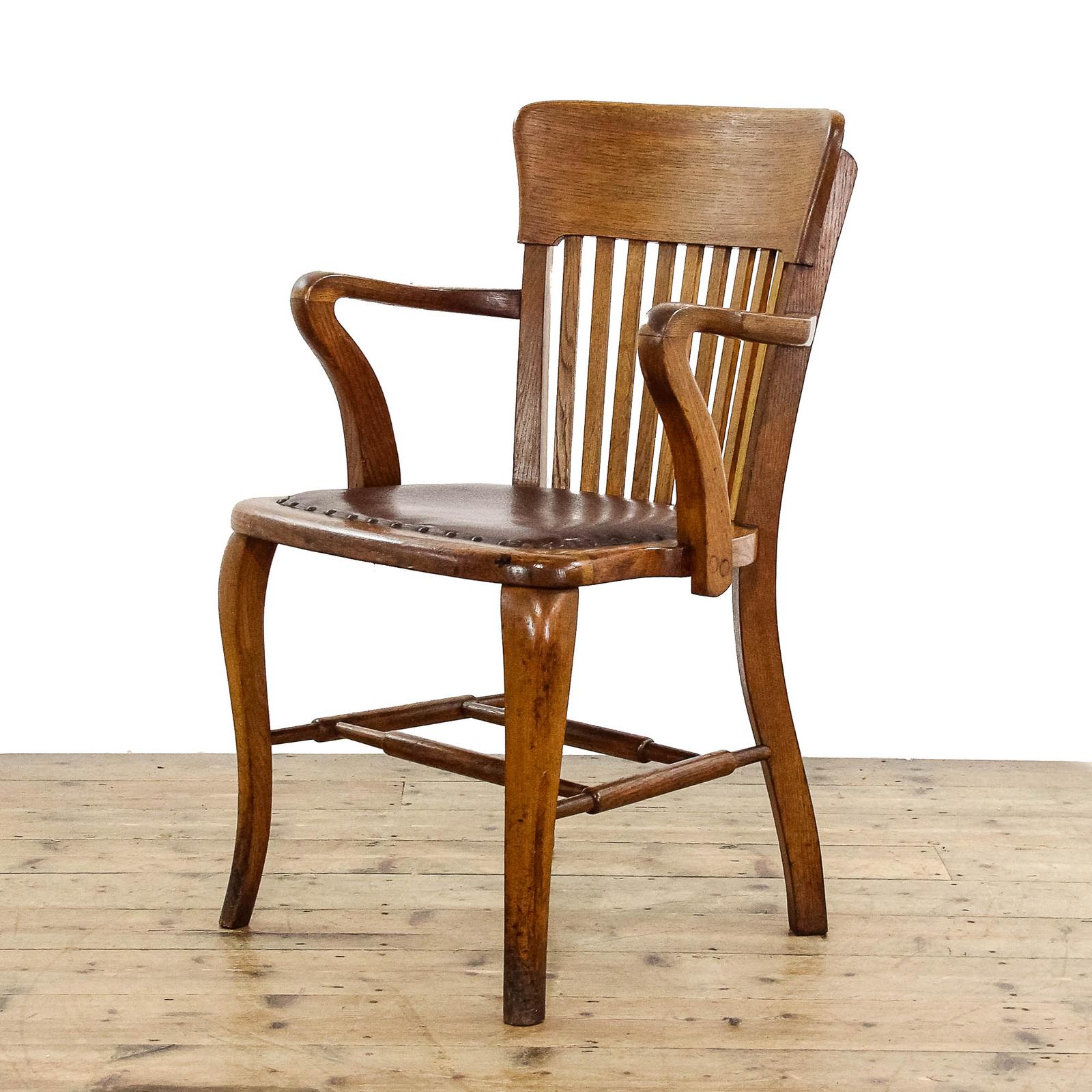 Antique Oak Office Armchair (1 of 8) Antique Oak Office Armchair (1 of 8)