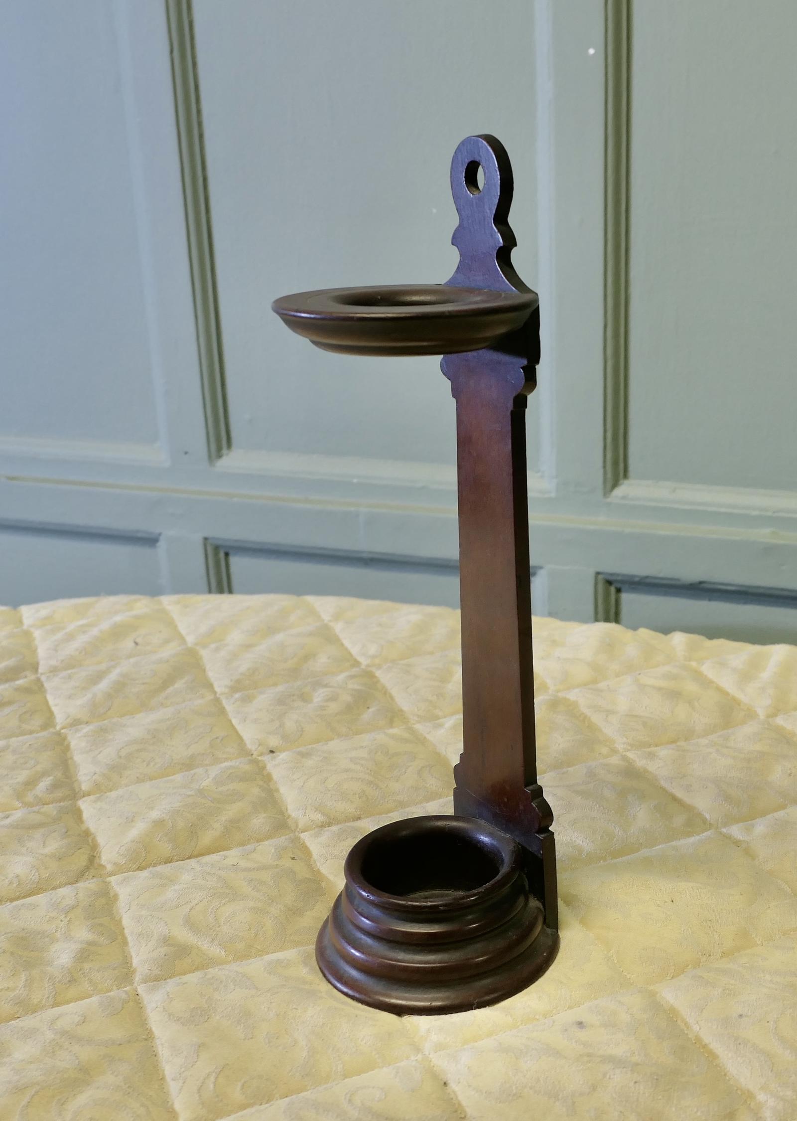Early 19th Century Turned Spill or Taper Holder (1 of 5)