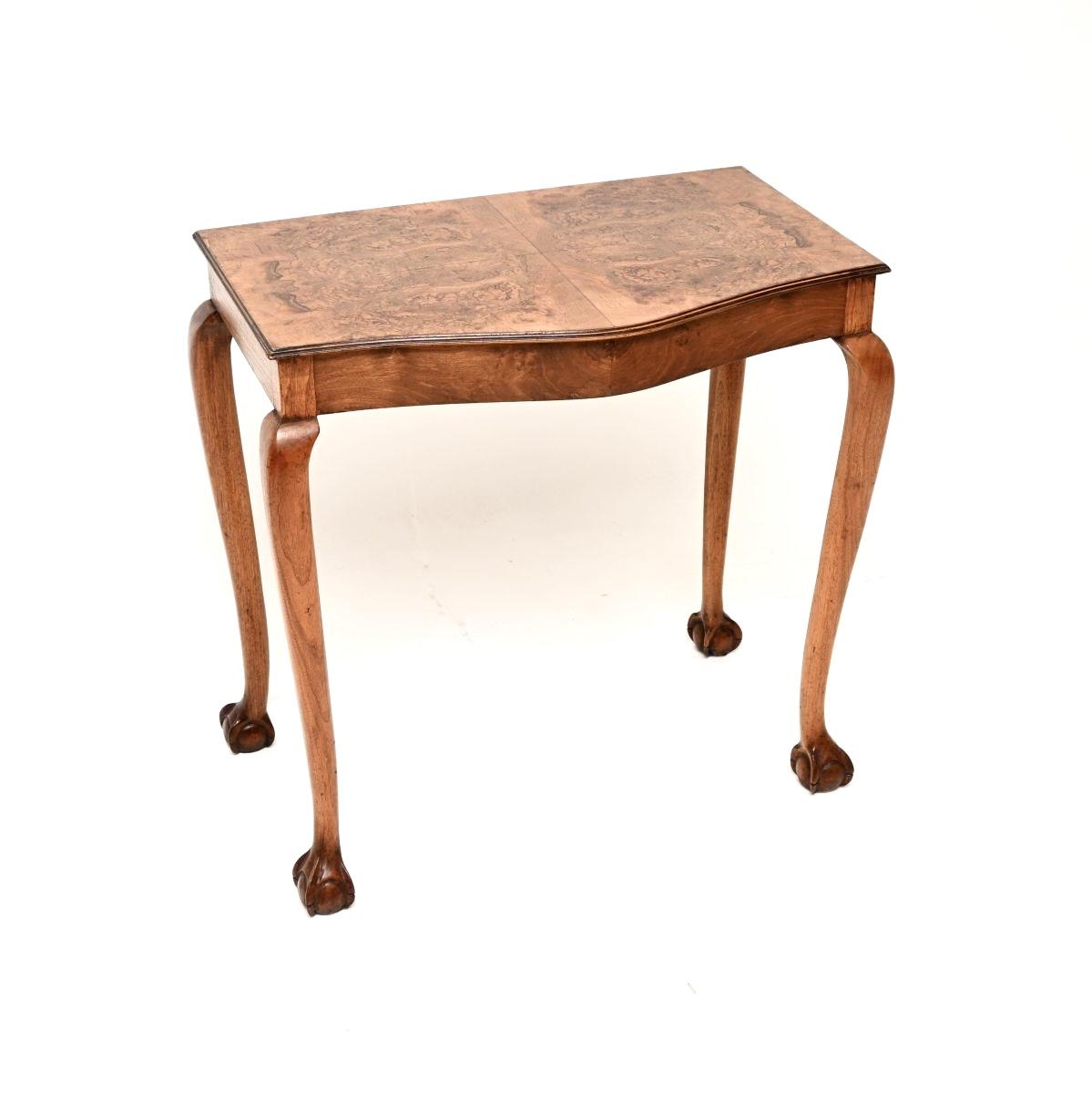 Antique Burr Walnut Console / Side Table (1 of 6) Antique Burr Walnut Console / Side Table (1 of 6)
