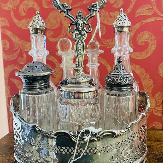 Antique Silver Cruet Set (1 of 1)