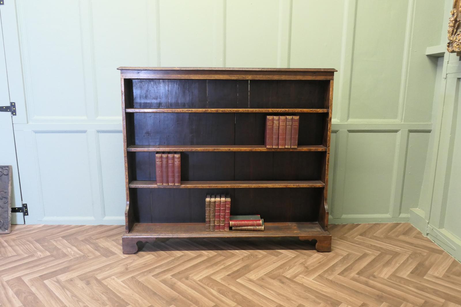 Carved Elm Open Bookcase (1 of 6)