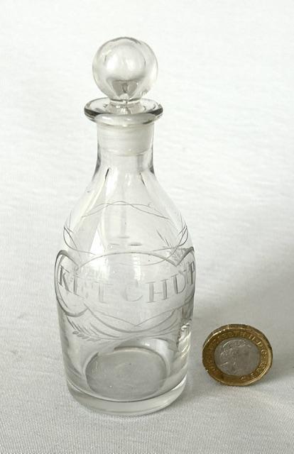 Very Rare Georgian Glass Miniature Ketchup Cruet Bottle (1 of 11) Very Rare Georgian Glass Miniature Ketchup Cruet Bottle (1 of 11)