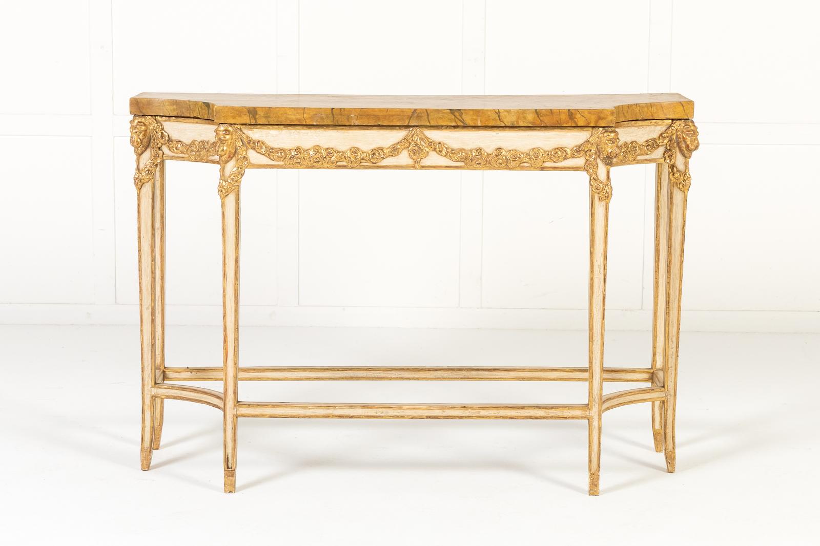 19th Century Italian Paint and Gilt Console Table (1 of 11) 19th Century Italian Paint and Gilt Console Table (1 of 11)