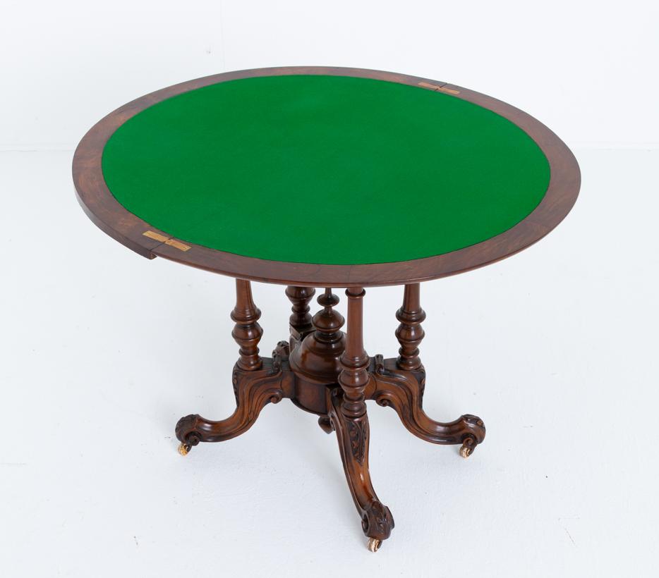 Victorian Burr Walnut Games Table (1 of 8)