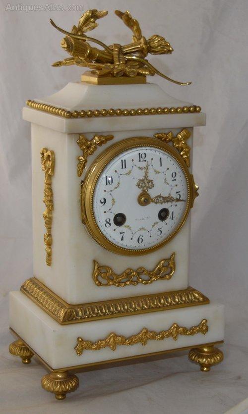 Marble and Ormolu Mantel Clock (1 of 6)