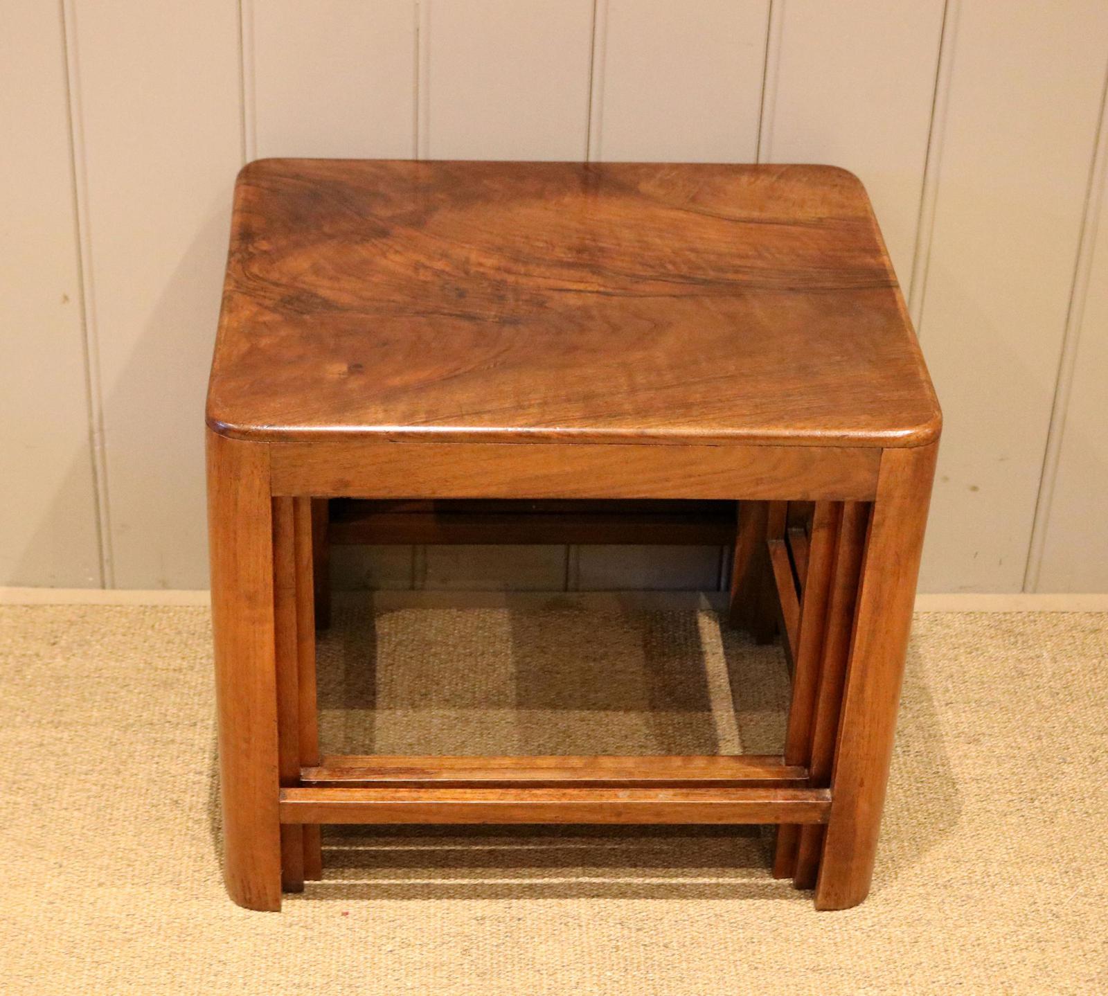 Solid Walnut Stacking Nest of Three Tables (1 of 9) Solid Walnut Stacking Nest of Three Tables (1 of 9)