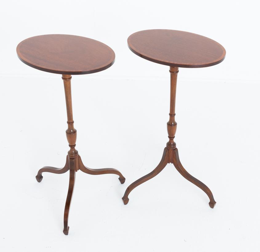 Pair of Georgian Revival Mahogany Wine Tables (1 of 7)