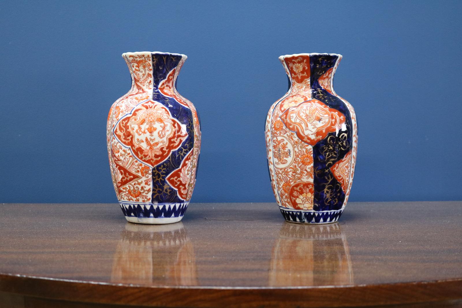 Pair of Japanese Imari Vases (1 of 15) Pair of Japanese Imari Vases (1 of 15)