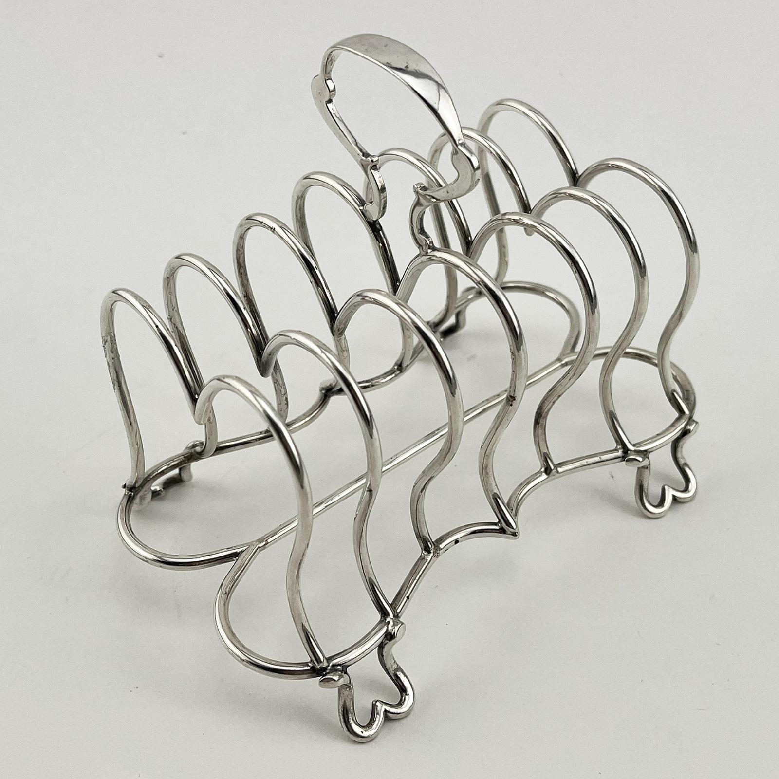 Good Quality Victorian Sterling Silver Toast Rack (1 of 6)