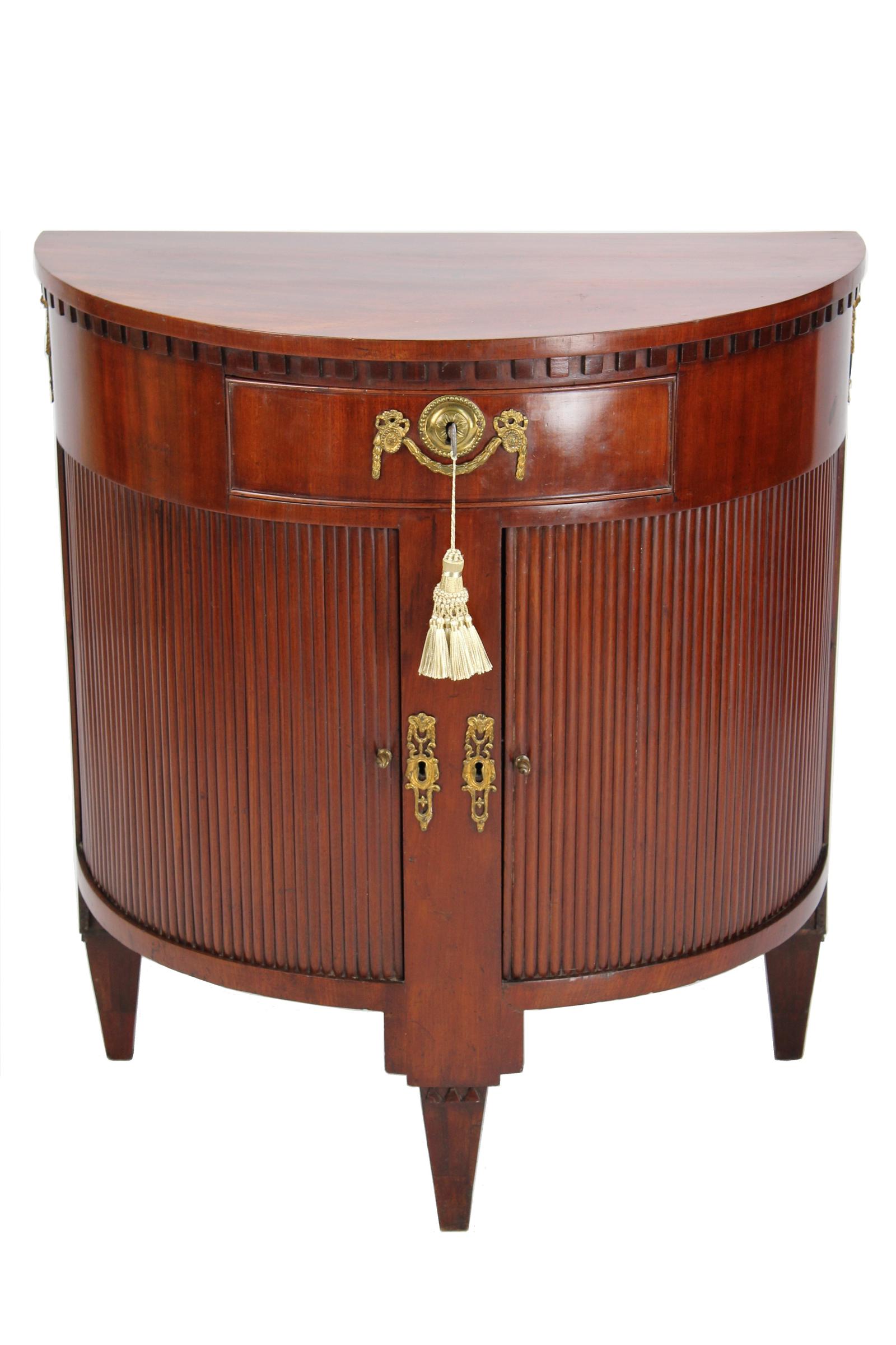 18th Century Dutch Demi Lune Side Cabinet (1 of 13) 18th Century Dutch Demi Lune Side Cabinet (1 of 13)