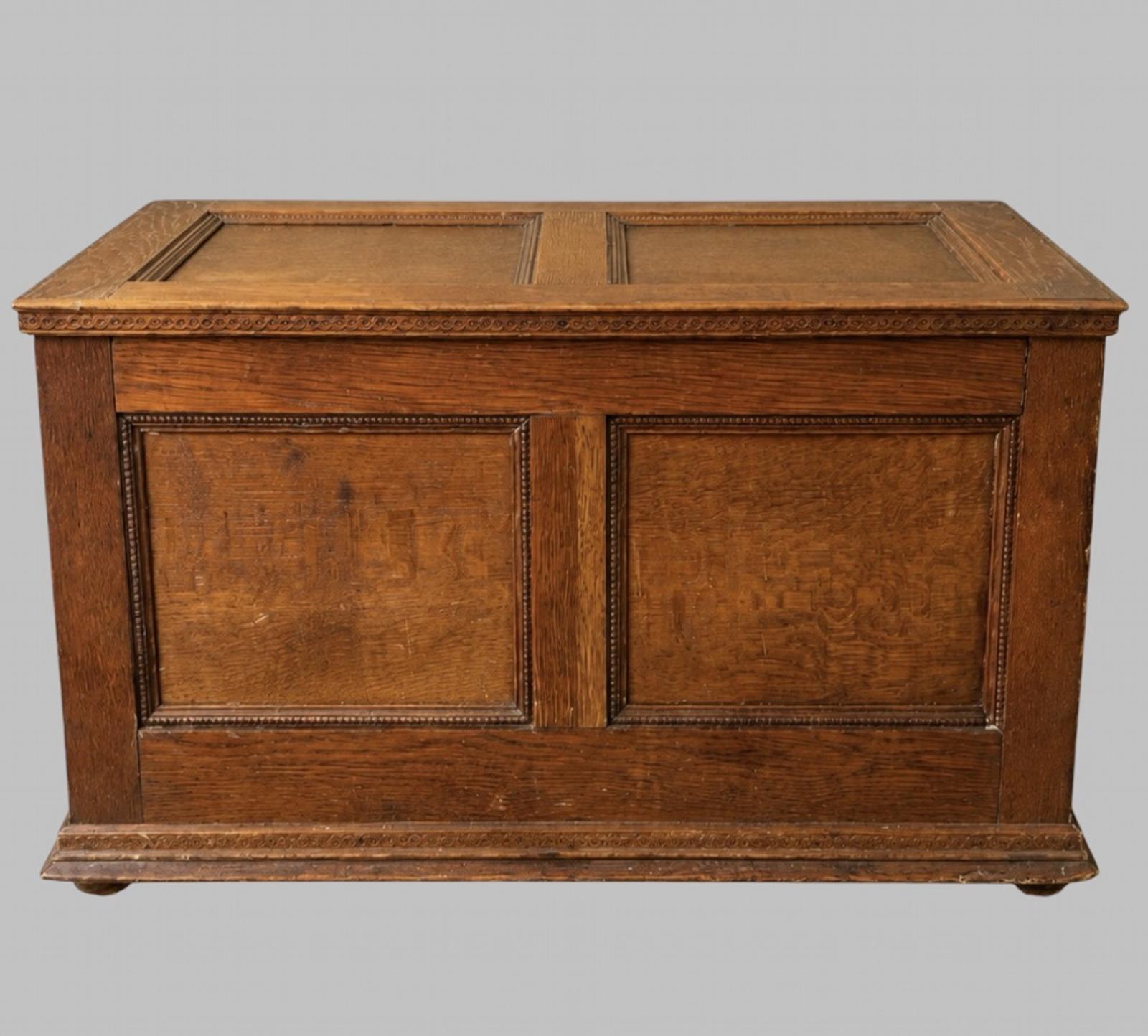An Edwardian Solid Oak Blanket Chest (1 of 9) An Edwardian Solid Oak Blanket Chest (1 of 9)