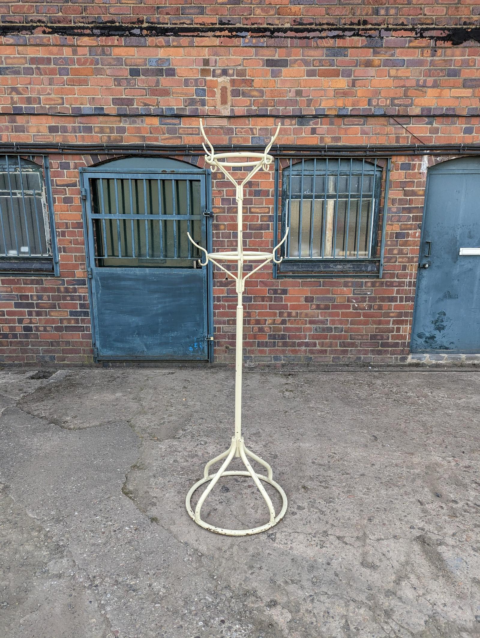 Vintage Industrial Cast Iron Revolving Coat Stand c.1940 (1 of 10)
