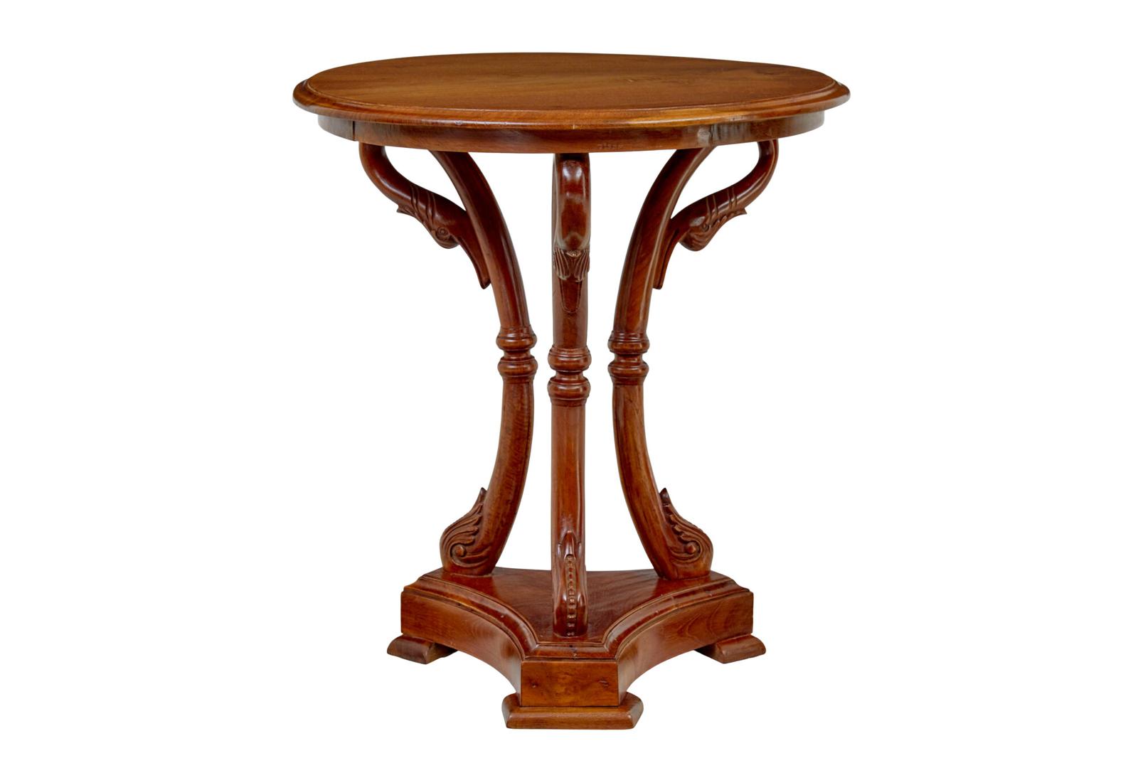 Early 20th Century Carved Teak Side Table (1 of 7)