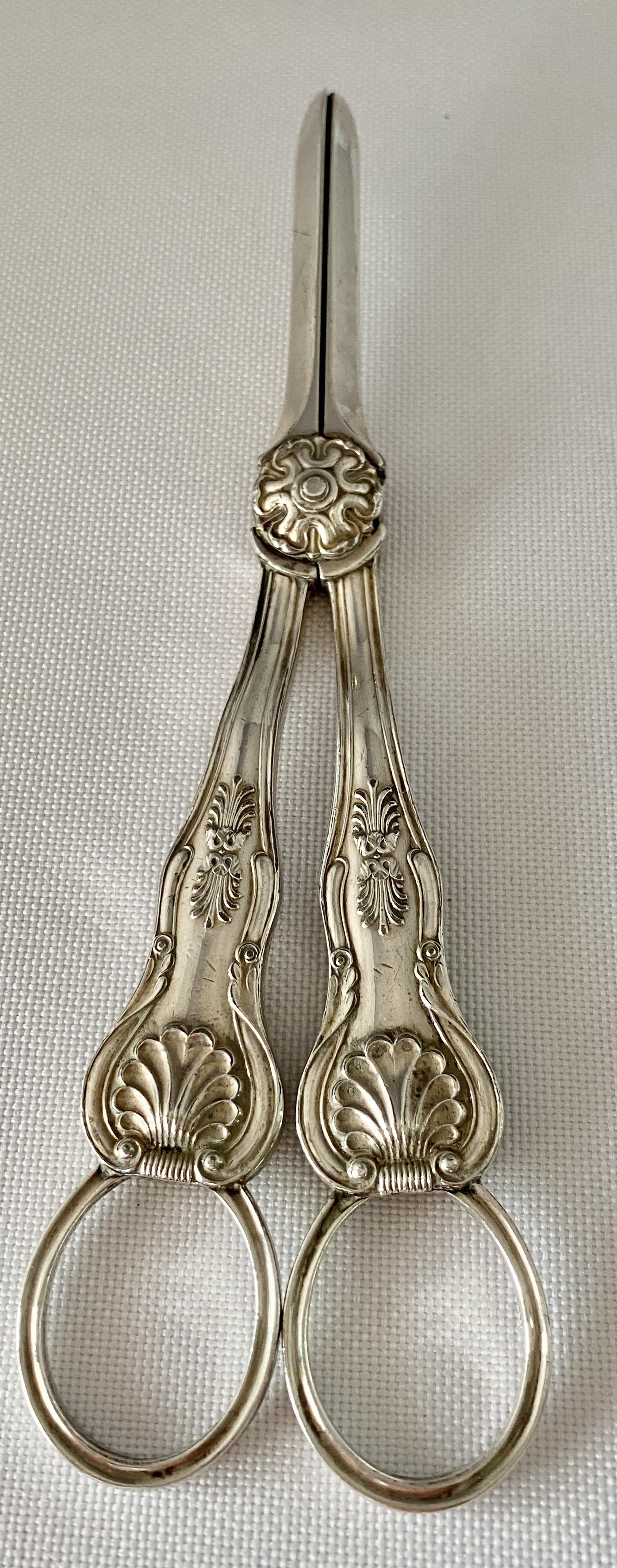 Victorian Silver Plated Grape Scissors c.1900 (1 of 6)