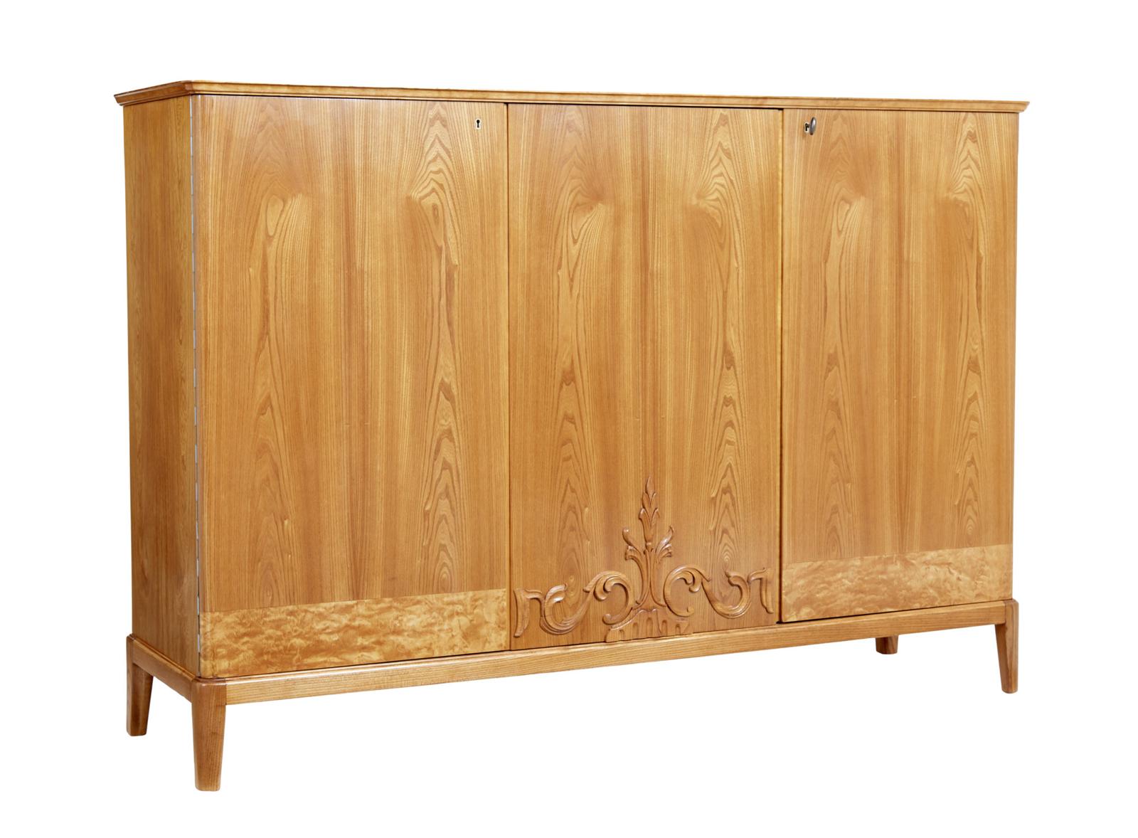 Mid 20th Century Swedish Elm Sideboard (1 of 10)
