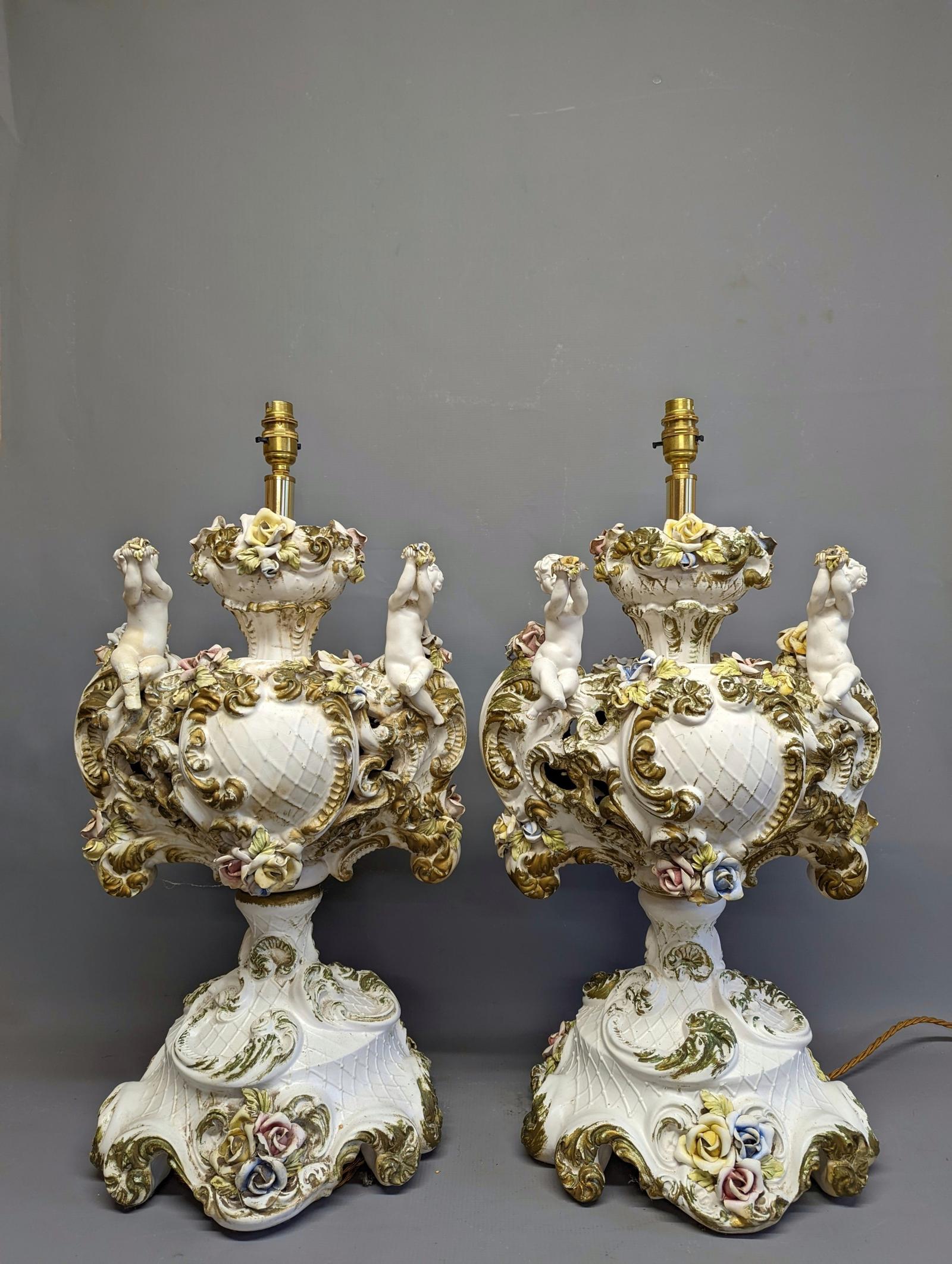 Very Rare & Unusual Italian Table Lamps (1 of 10)