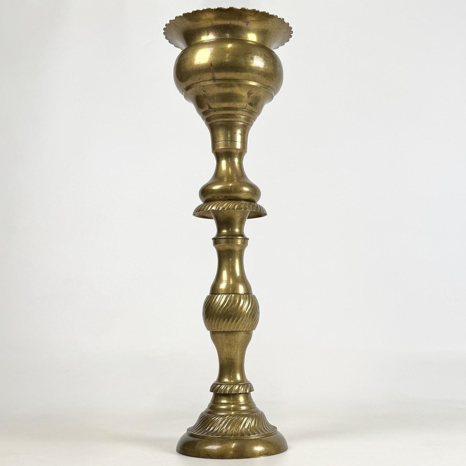 Antique 19th Century Decorative Brass Plant Stand (1 of 6)