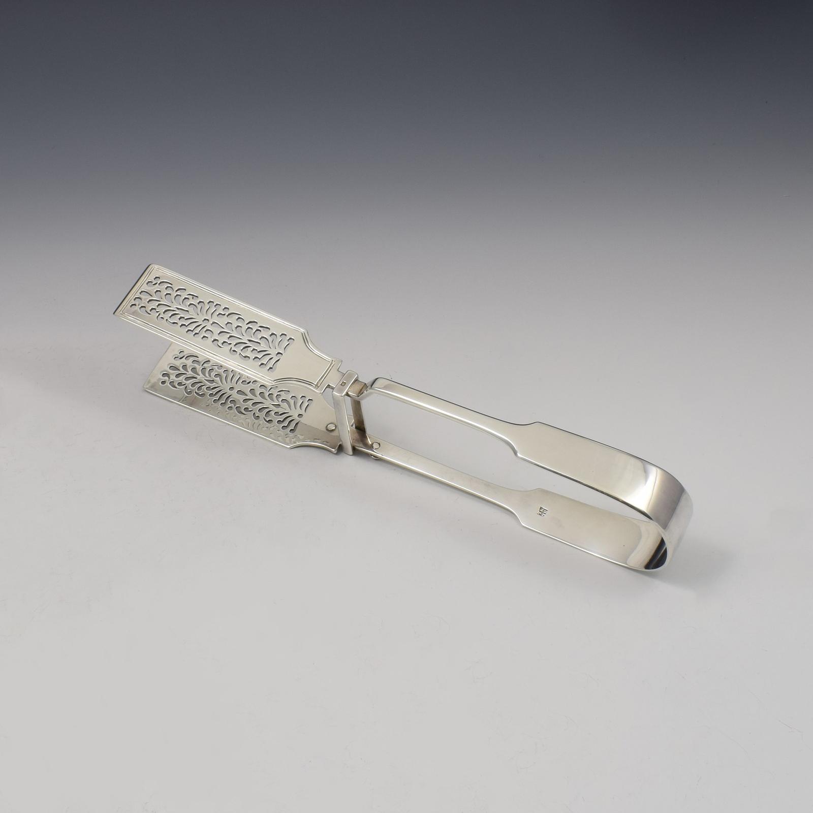Pair of Victorian Silver Asparagus Tongs / Servers 1856 Lias (1 of 8) Pair of Victorian Silver Asparagus Tongs / Servers 1856 Lias (1 of 8)