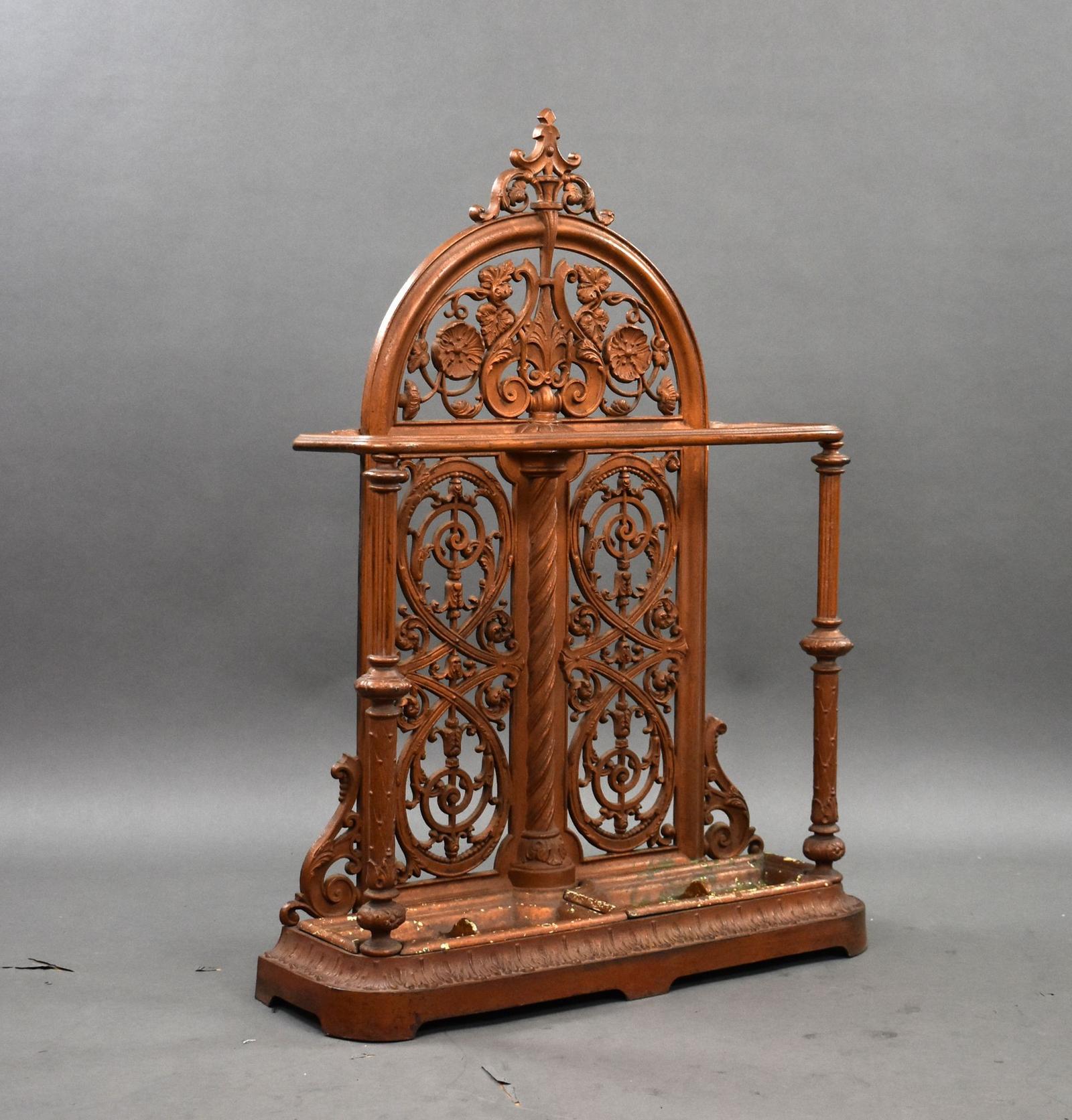 Victorian Cast Iron Stick Stand by Falkirk Foundry (c.1880) (1 of 9)