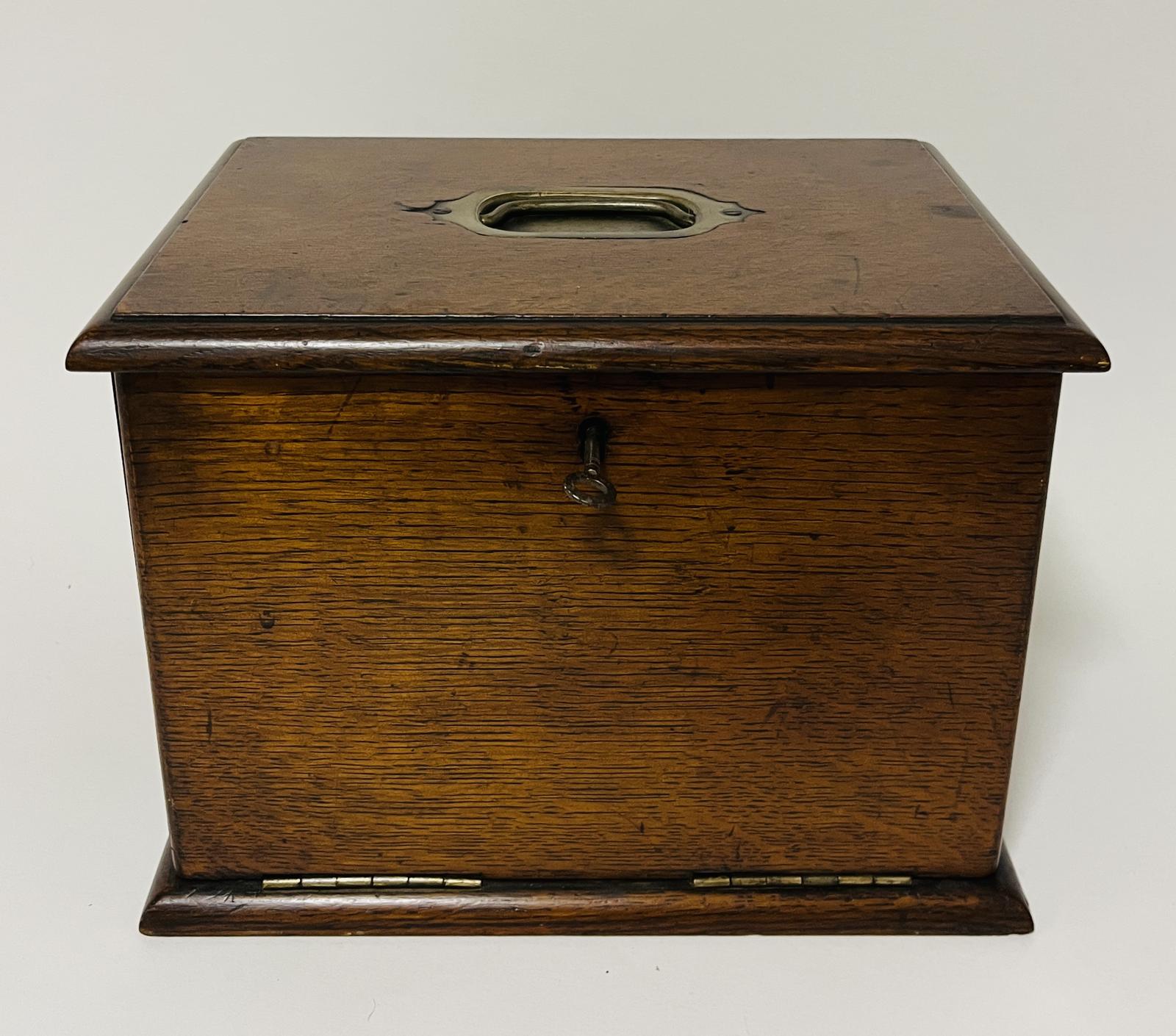 Antique Oak Stationery Cabinet (1 of 13)