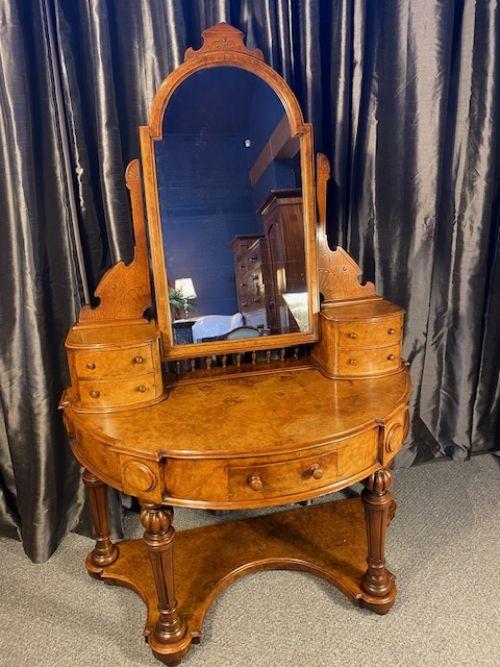 Burr Walnut Dressing Table (1 of 12)