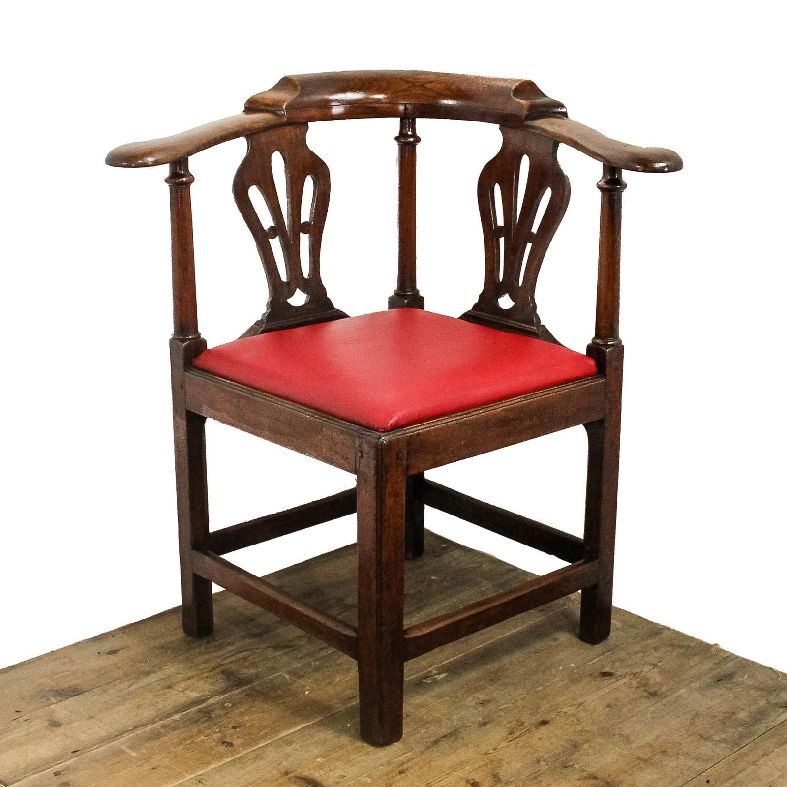 Antique 18th Century Mahogany Corner Armchair (1 of 9)