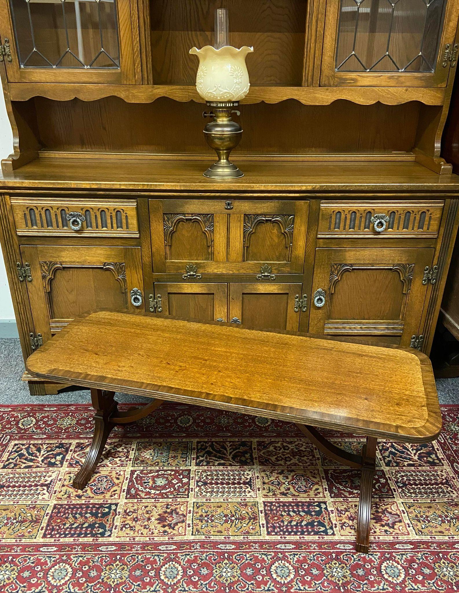 Vintage Mid Century Coffee Table / Regency Style Sheraton Revival (1 of 10)