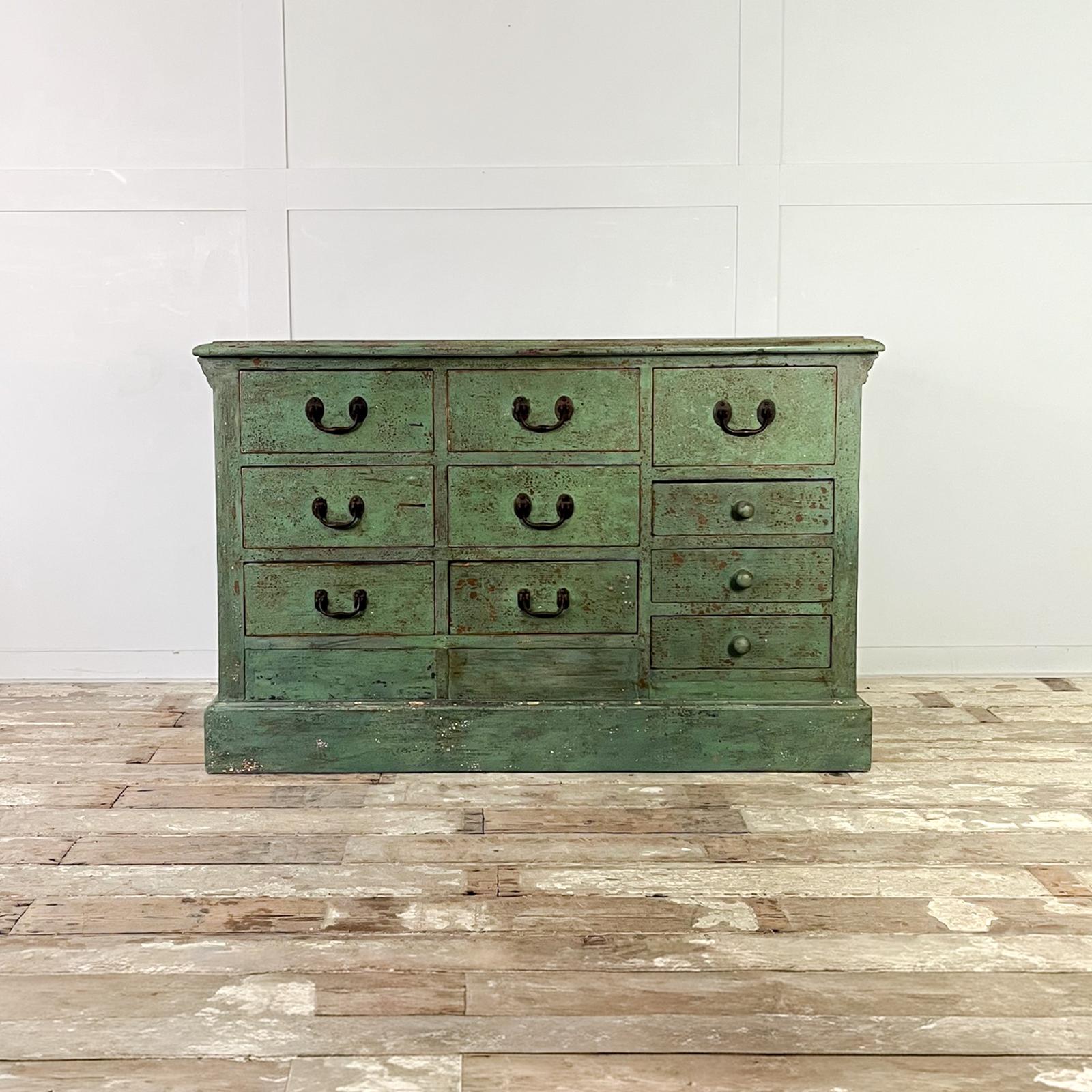 Victorian Painted Pine Shop Counter Bank of Drawers (1 of 14) Victorian Painted Pine Shop Counter Bank of Drawers (1 of 14)