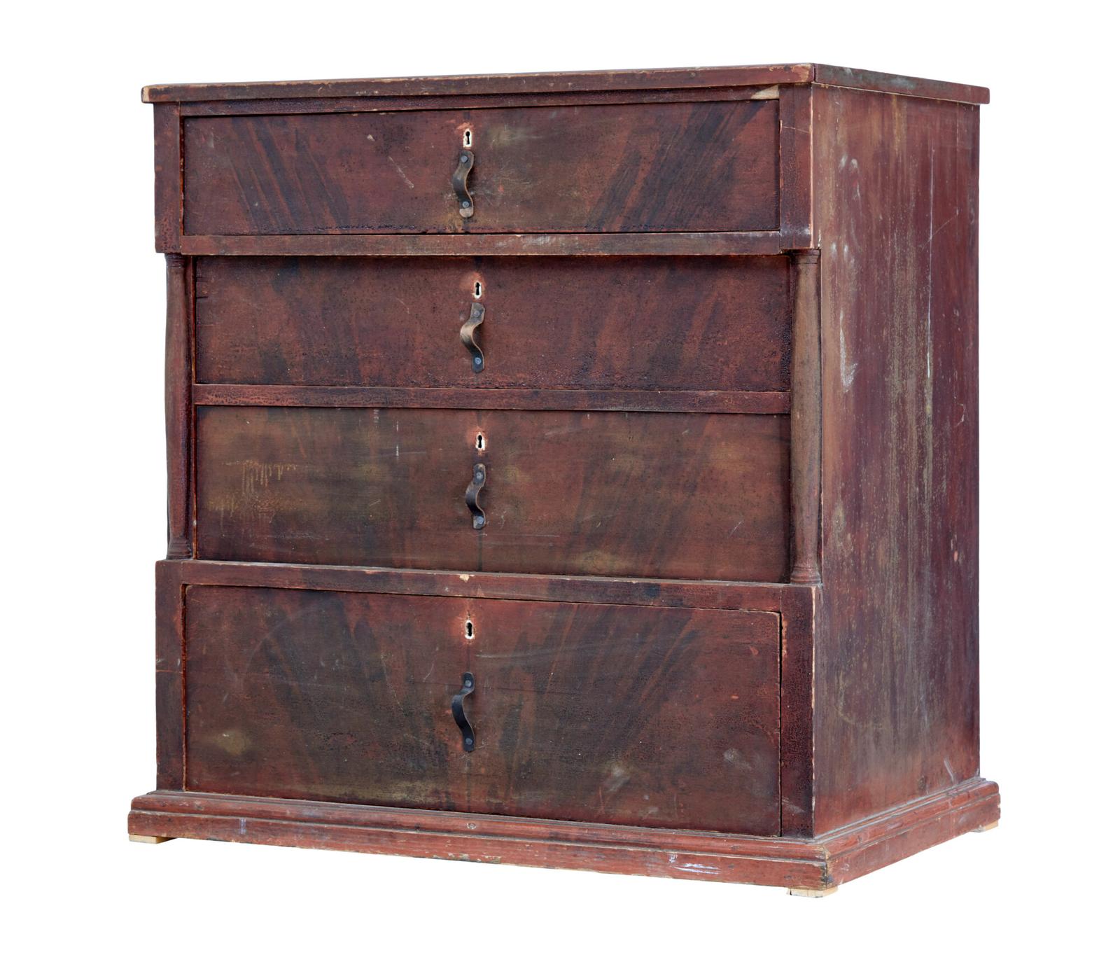 19th Century Hand Painted Chest of Drawers (1 of 9) 19th Century Hand Painted Chest of Drawers (1 of 9)