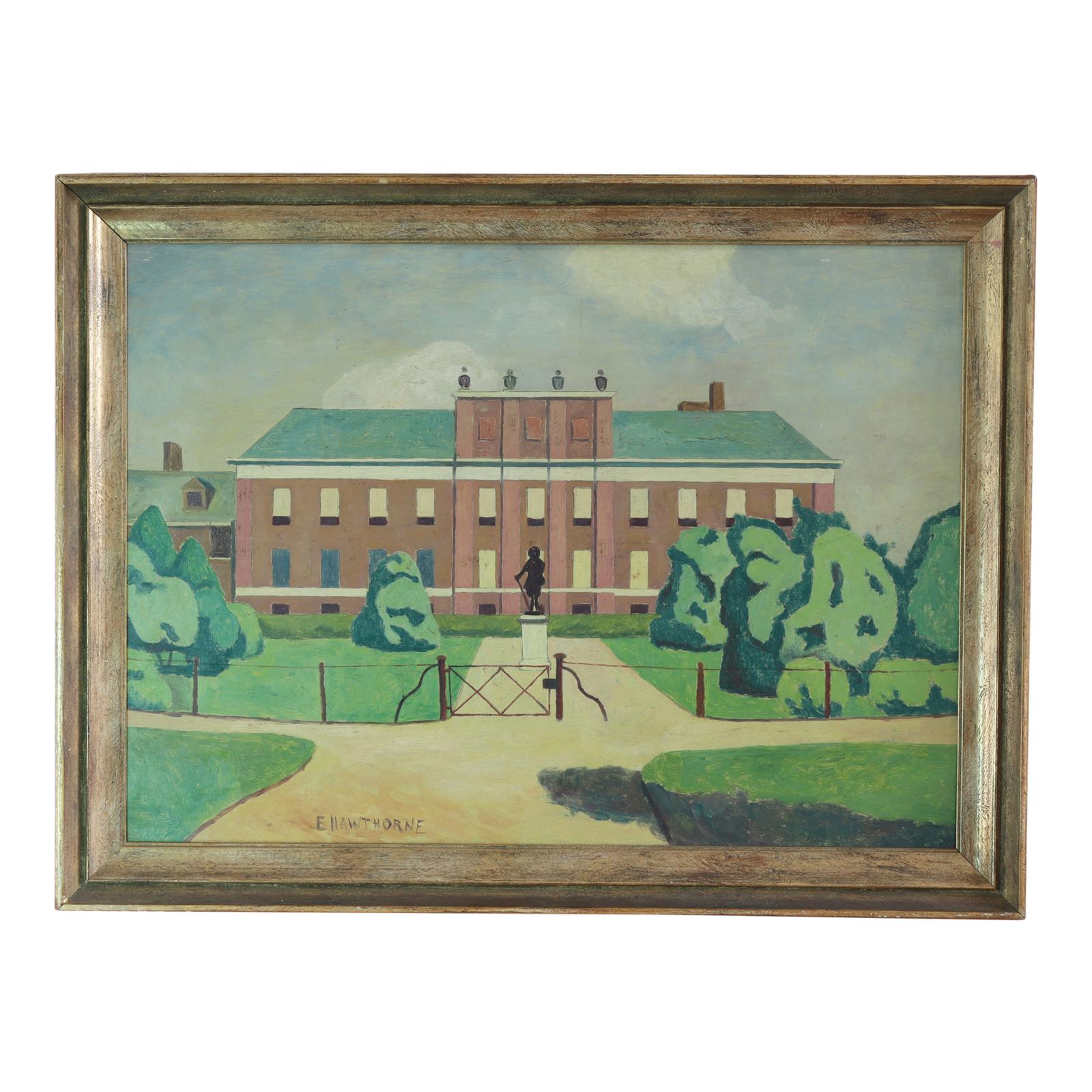 Elwin Hawthorne Oil on Board, Kensington Palace (1 of 5)