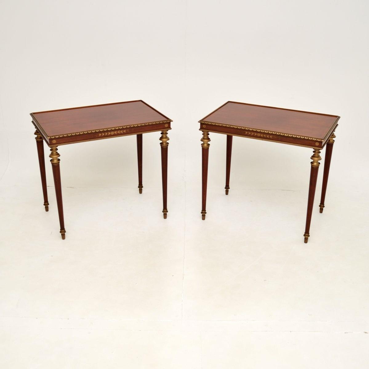 Pair of Gilded Mahogany Side Tables (1 of 10) Pair of Gilded Mahogany Side Tables (1 of 10)