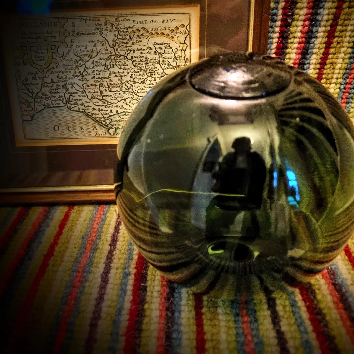 Mid Victorian Green Glass Fishing Float c.1850 (1 of 4) Mid Victorian Green Glass Fishing Float c.1850 (1 of 4)