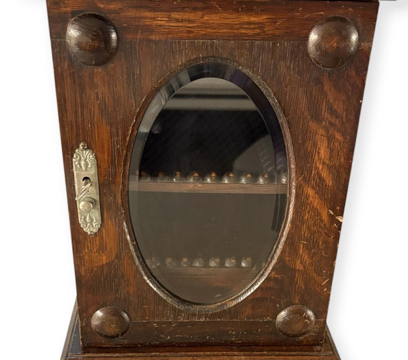 Antique English Oak Smokers Cabinet with Bevelled Glass Door (1 of 11) Antique English Oak Smokers Cabinet with Bevelled Glass Door (1 of 11)