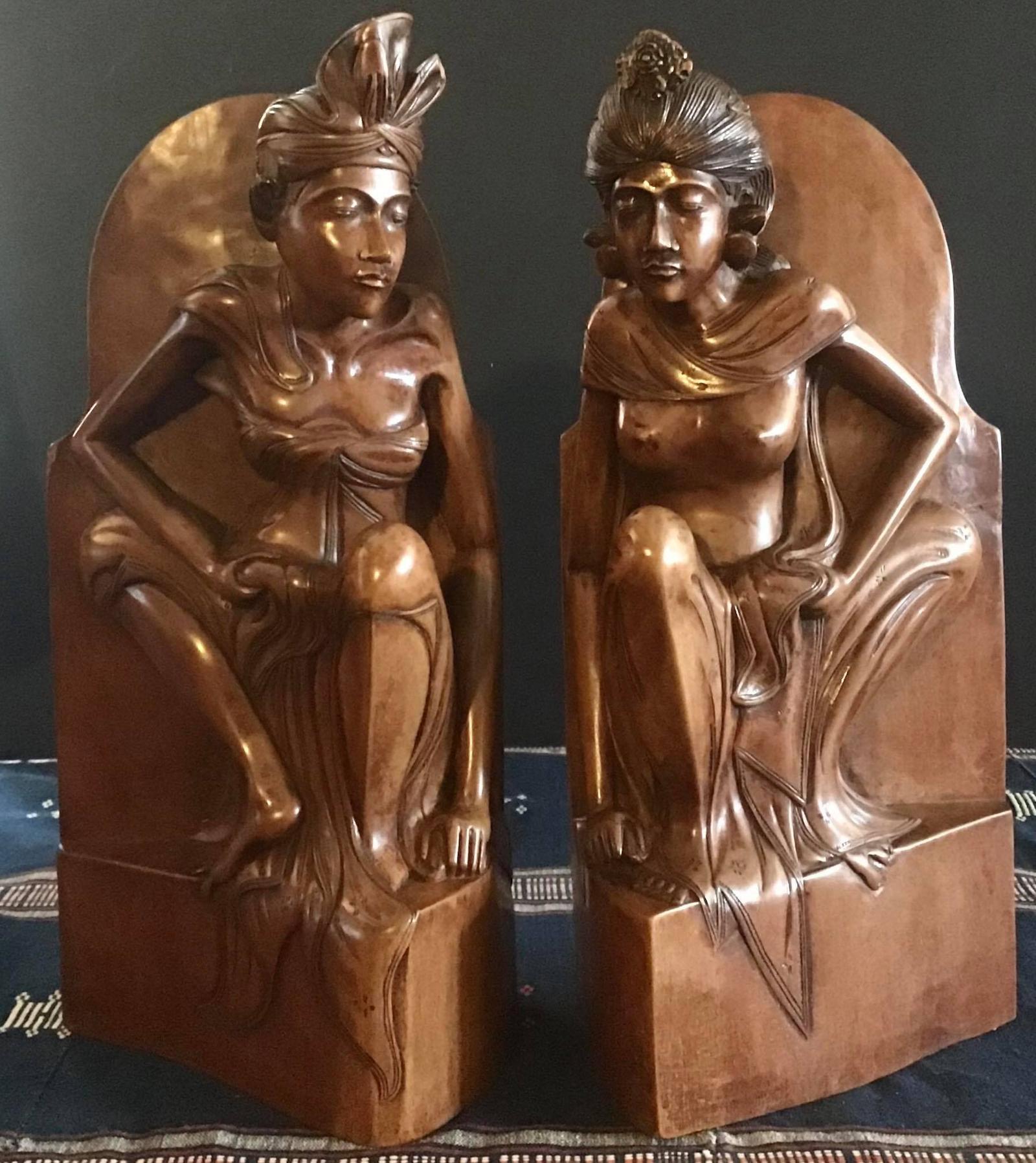 Pair of Large Hand Carved  Indonesian Bookends (1 of 12)