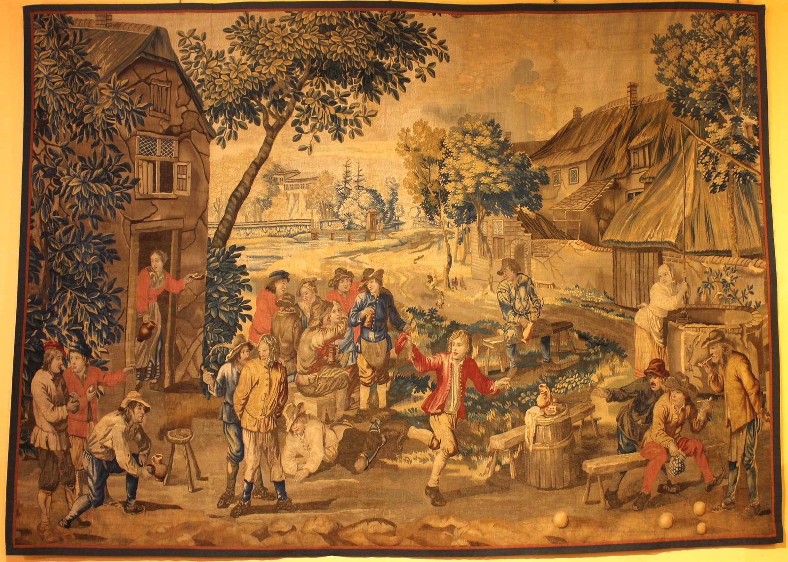 Brussels Tapestry After Teniers Circa 1700 (1 of 14)