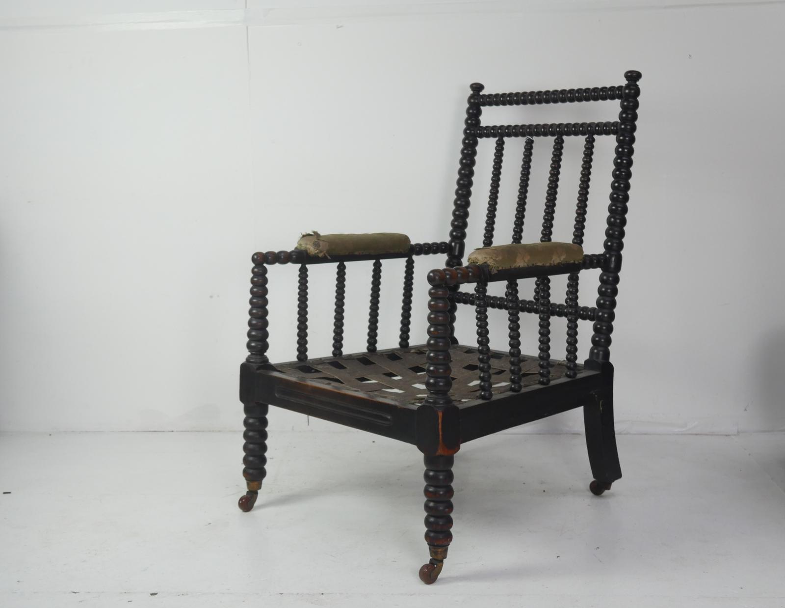 Large 19th Century Bobbin Armchair (1 of 11)