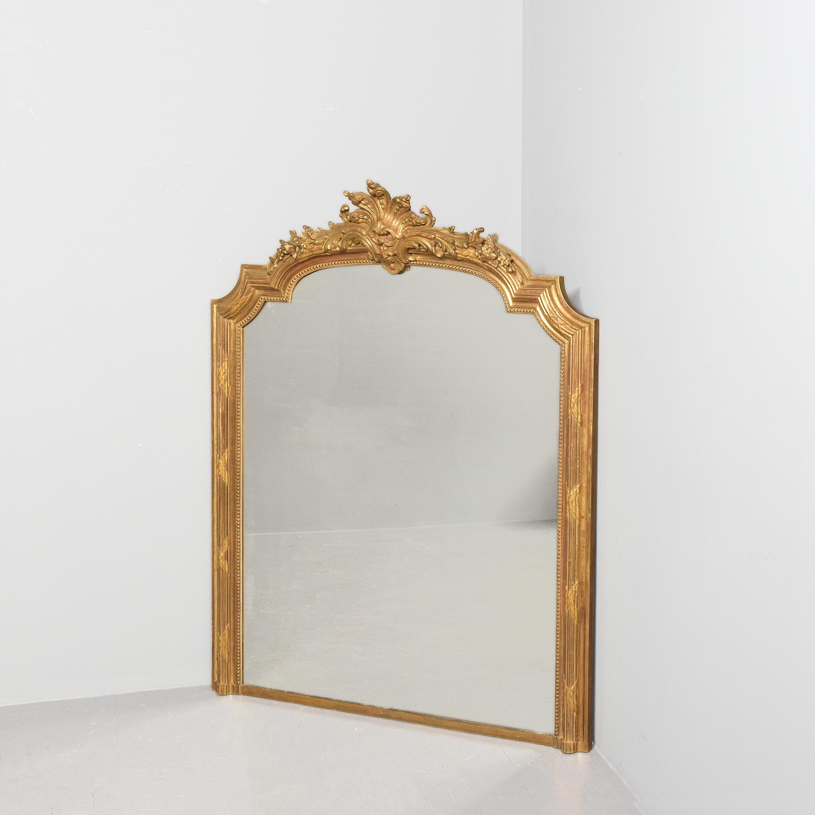 Quality Carved Giltwood, Decorative Overmantel Mirror Retaining Its Original Gold Leaf (1 of 7) Quality Carved Giltwood, Decorative Overmantel Mirror Retaining Its Original Gold Leaf (1 of 7)