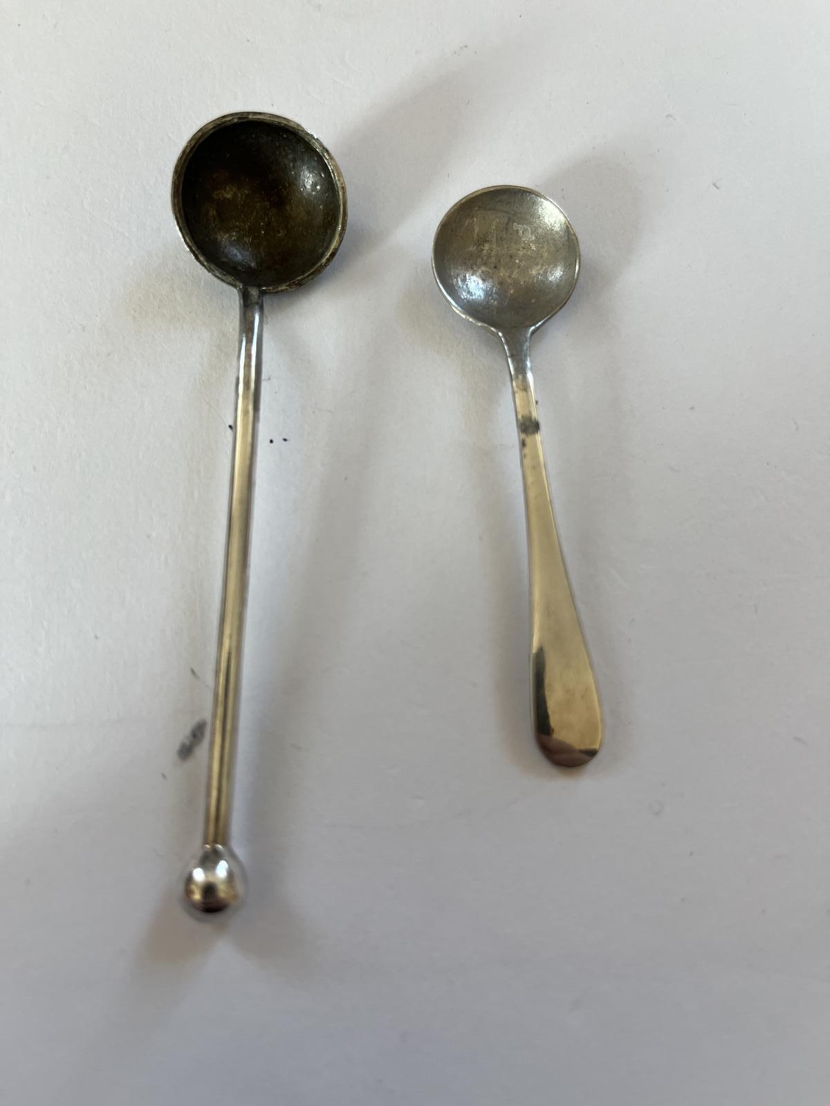 Antique Solid Silver Mustard Spoons (1 of 3)