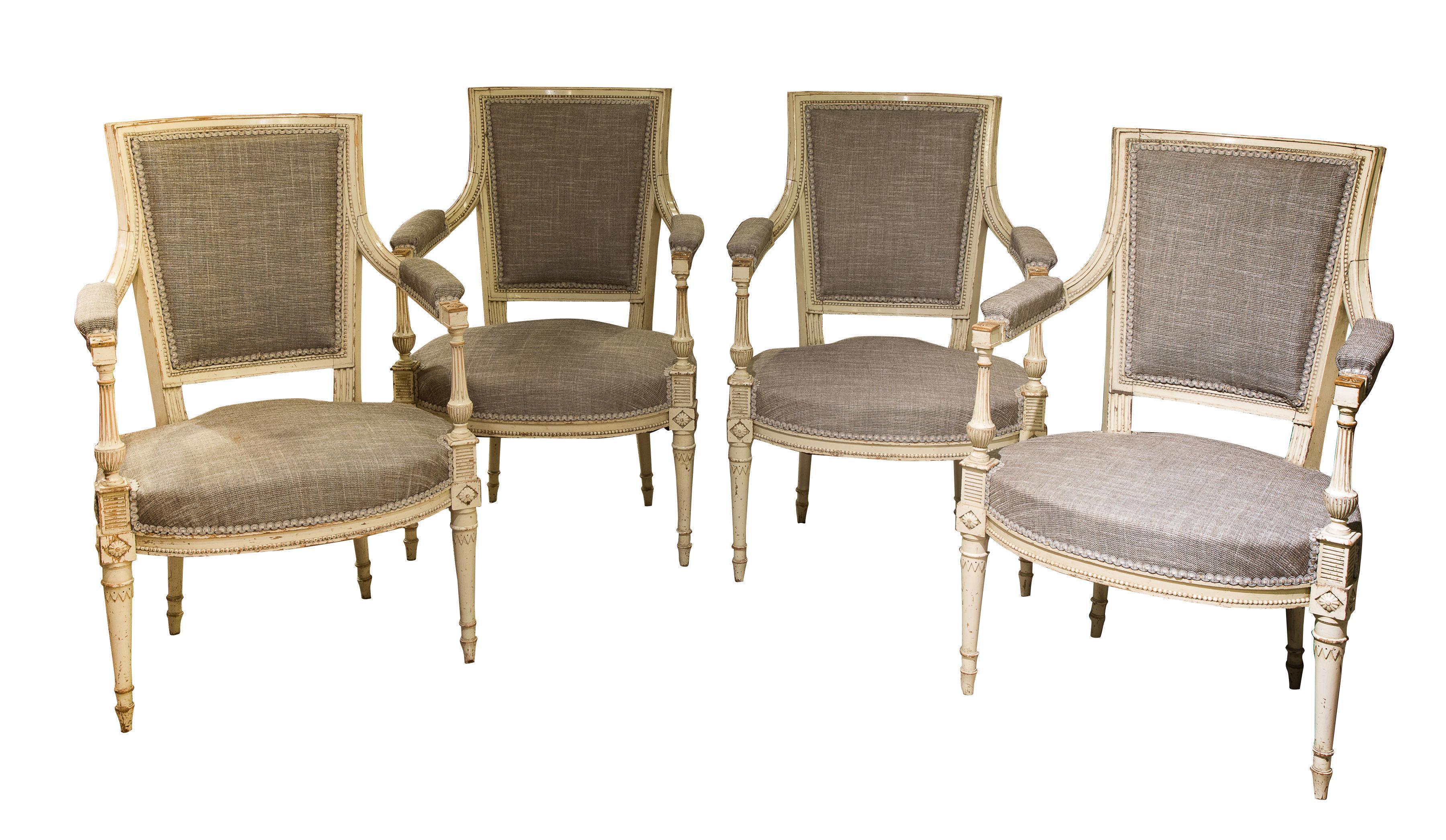 Set of continental carved beech armchairs (1 of 1)