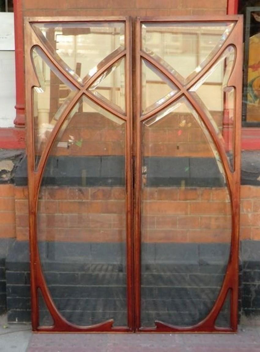 19th Century Art Nouveau Style Pharmacy Cabinet Doors - Scotland (1 of 6)