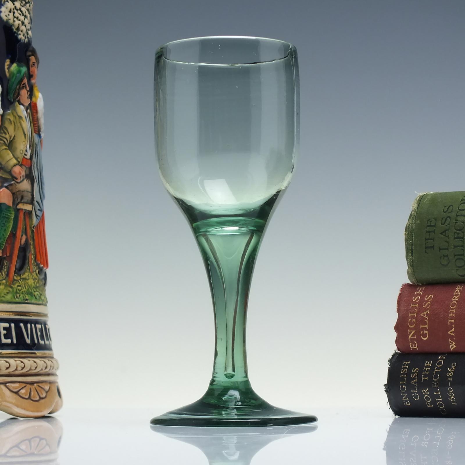 Antique English 18th Century Export Wine Glass C1750 (1 of 5)